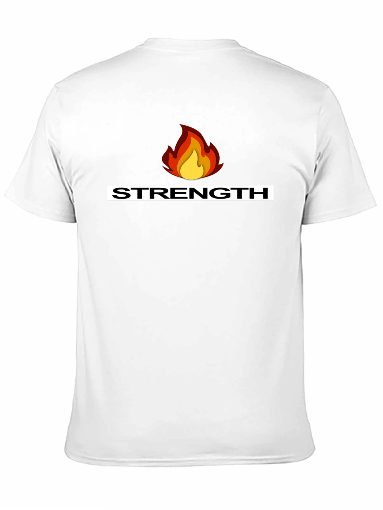 Black Strength Fire Graphic T-Shirt - Bold Design view 11