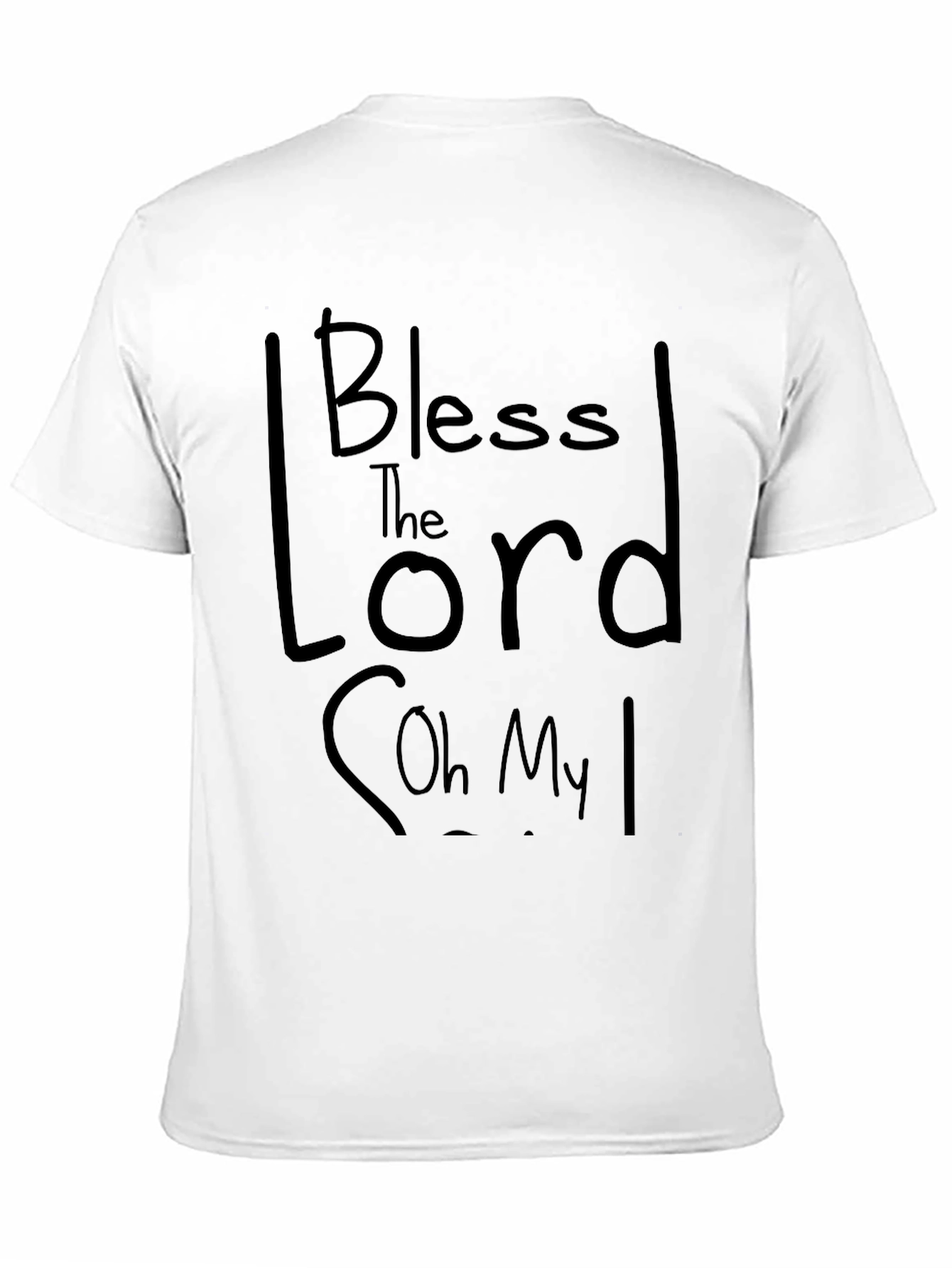 Black Bless the Lord T-Shirt - Religious Graphic Tee view 11
