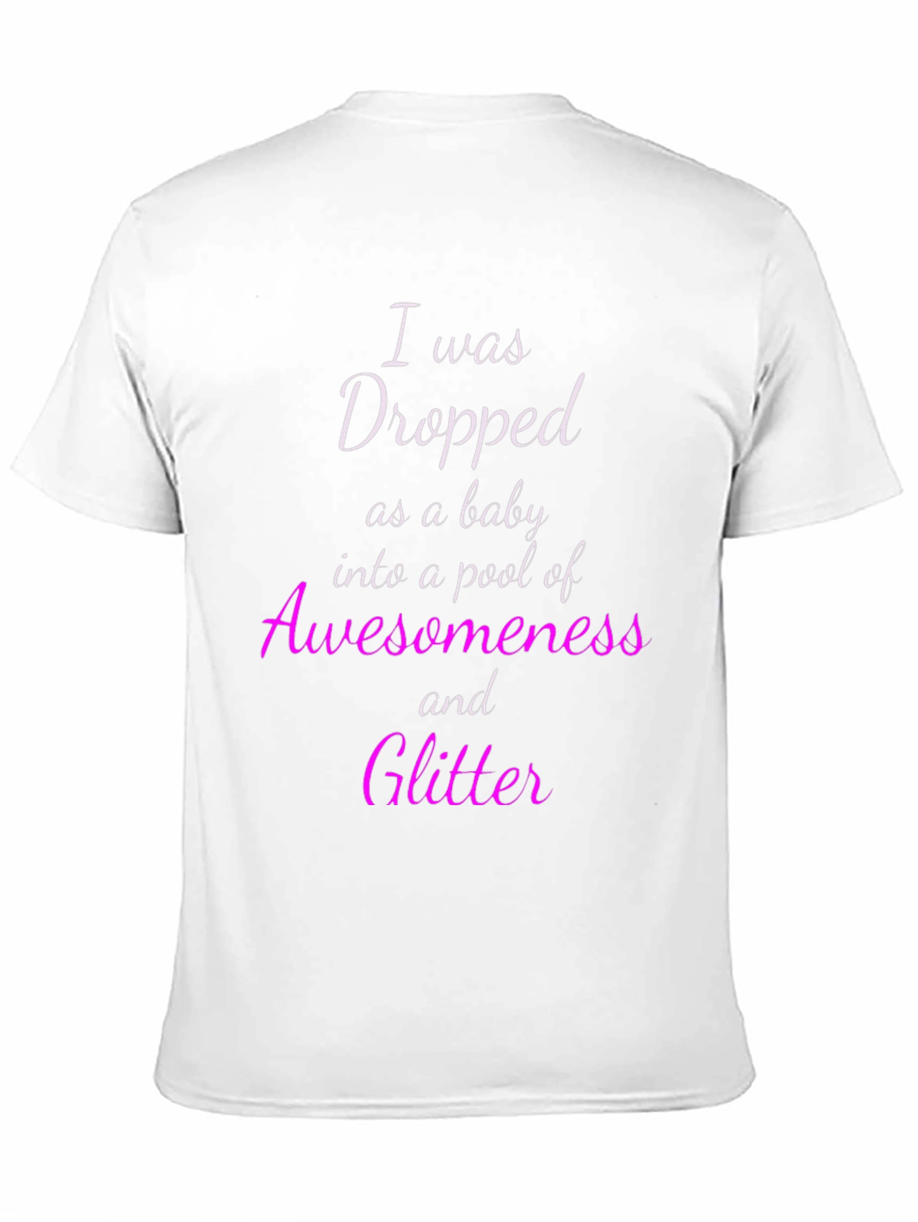 Black I Was Dropped Into Awesomeness Graphic Tee view 11