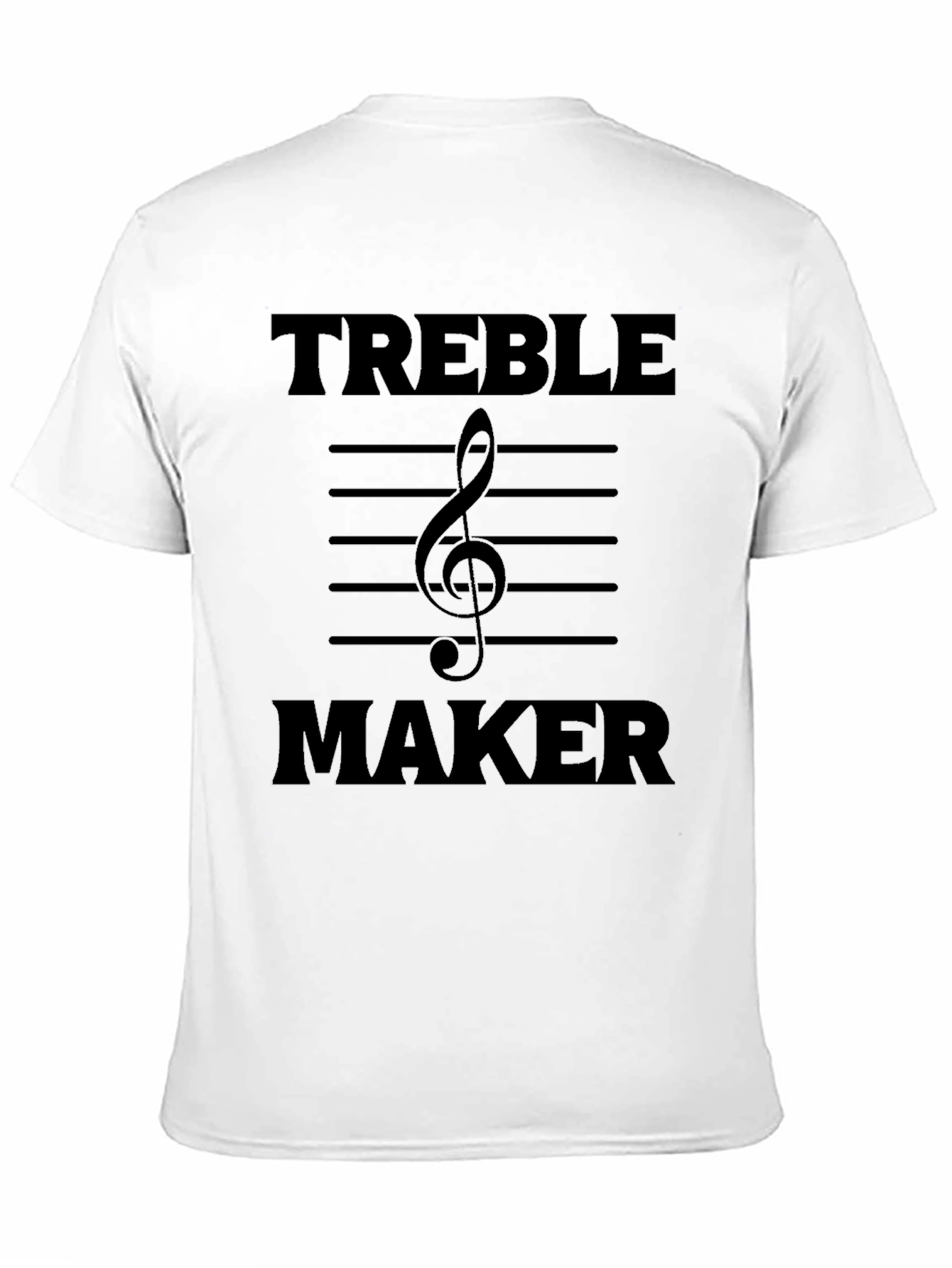 Black Treble Maker T-Shirt - Music Lover Tee view 11