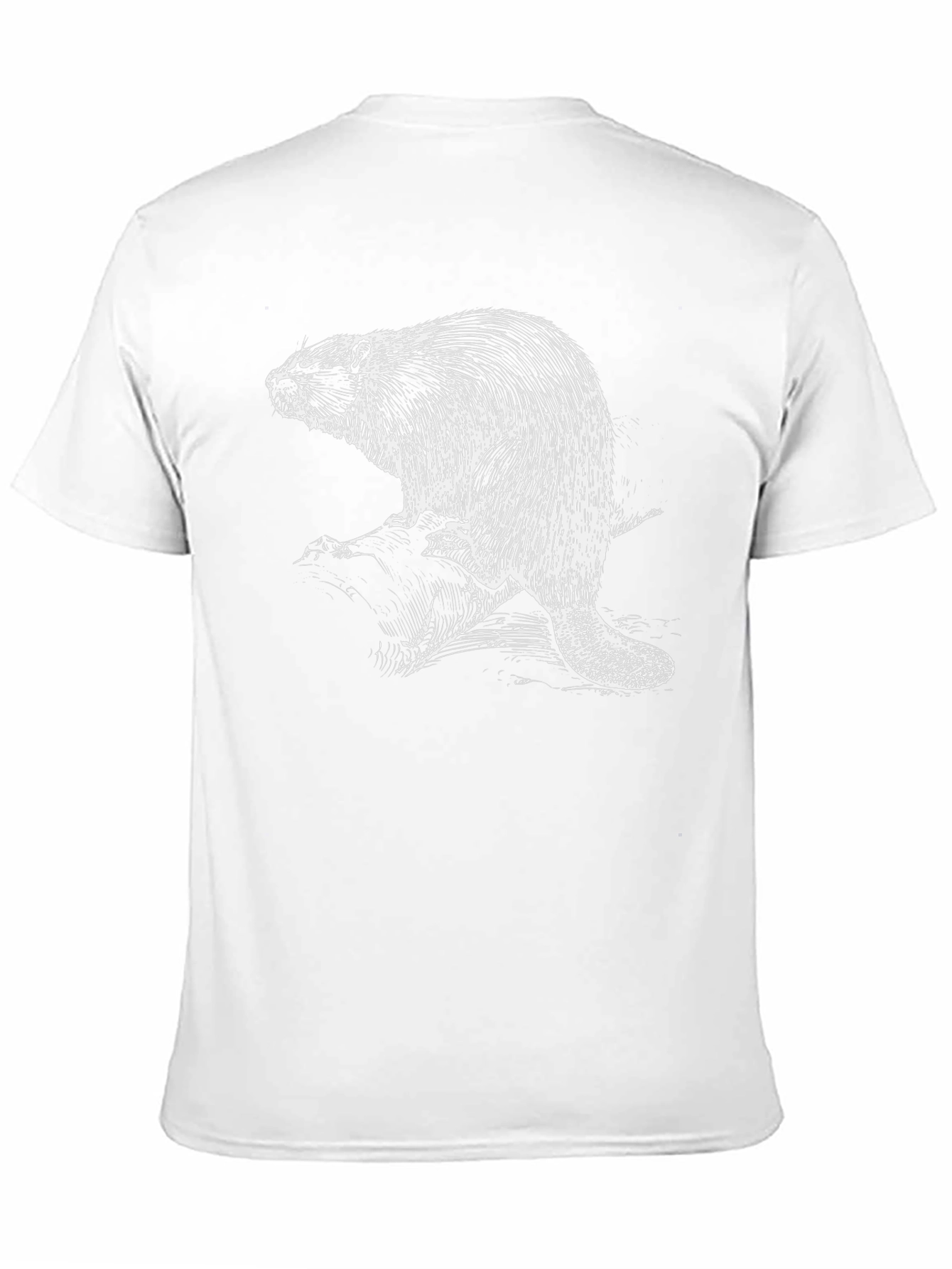 Black Beaver Graphic T-Shirt - Black Cotton Tee view 11