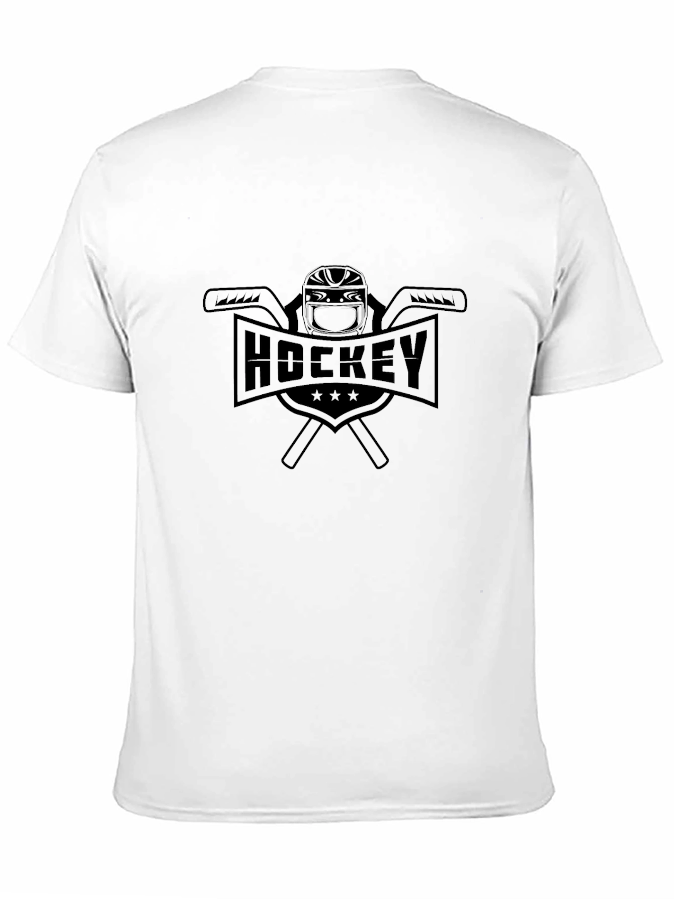 Black Hockey Graphic T-Shirt - Classic Sportswear Tee view 11