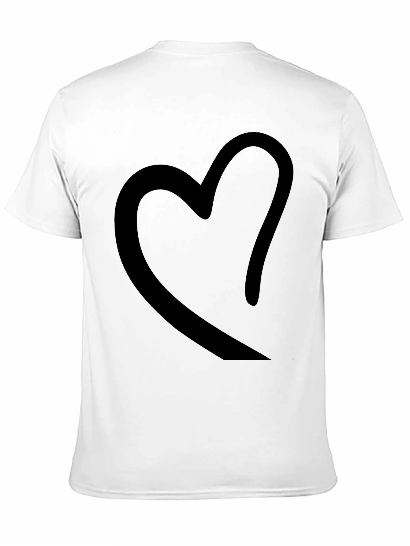 Black Heart Graphic Black T-Shirt view 11