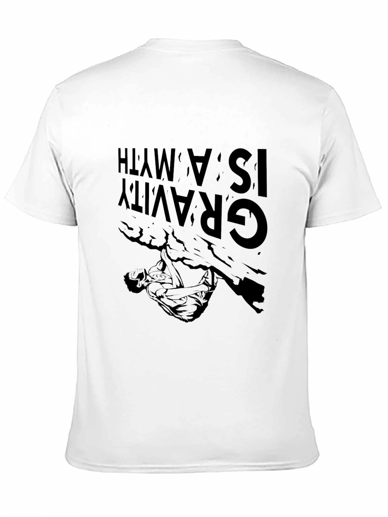 Black Gravity is a Myth Rock Climbing T-Shirt view 11