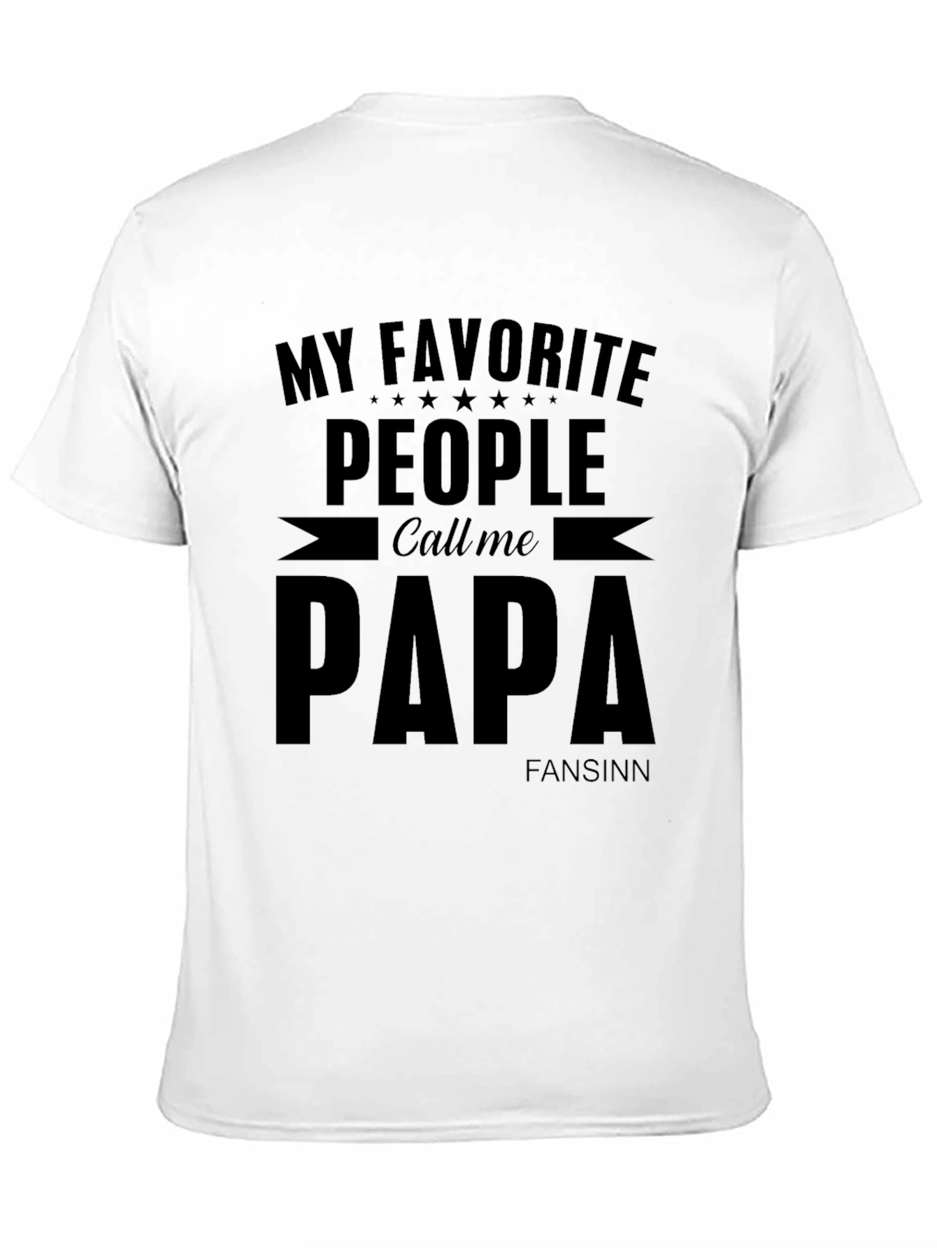Black My Favorite People Call Me Papa T-Shirt view 11