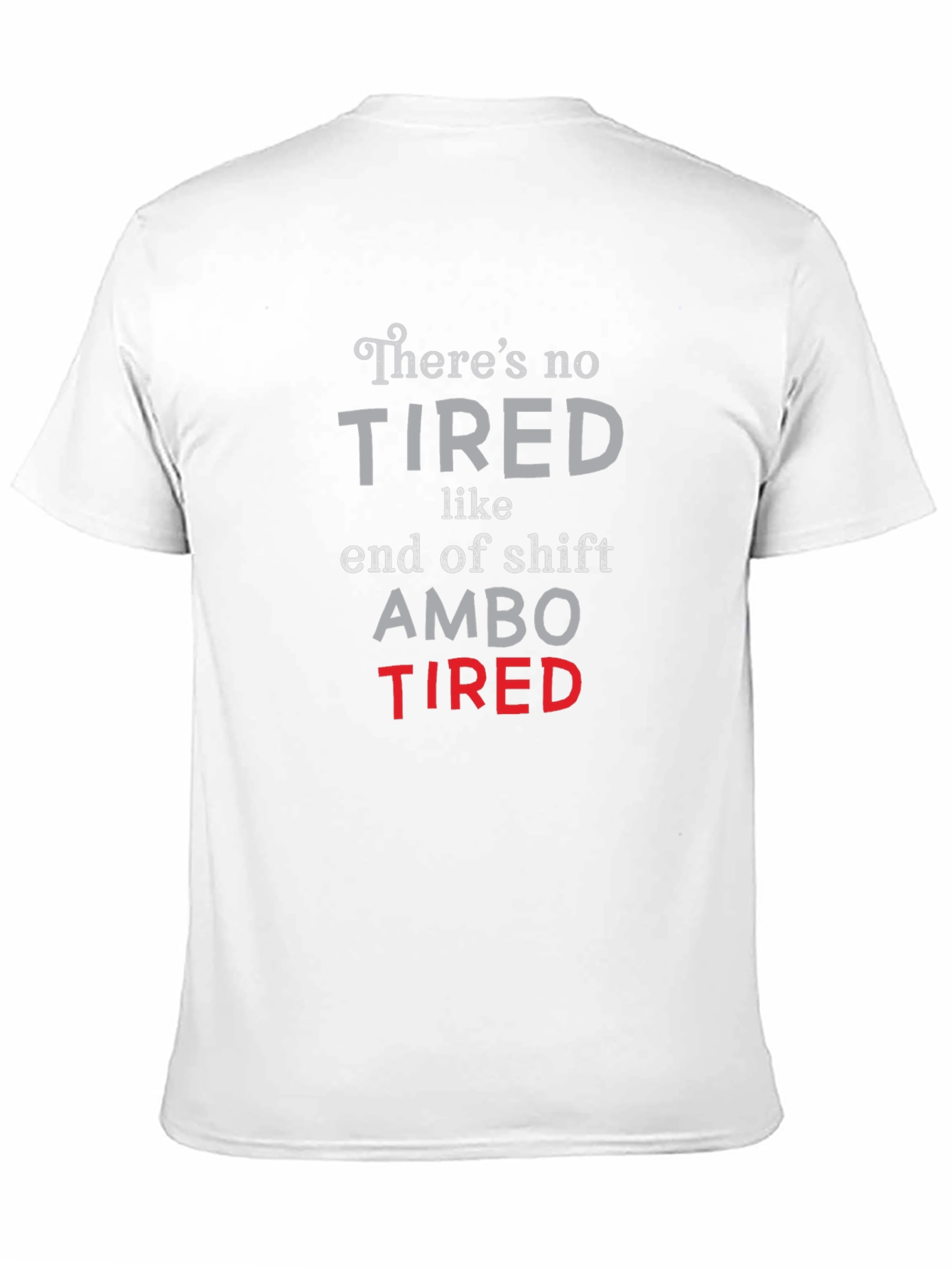 Black Ambo Tired T-Shirt - End of Shift view 11