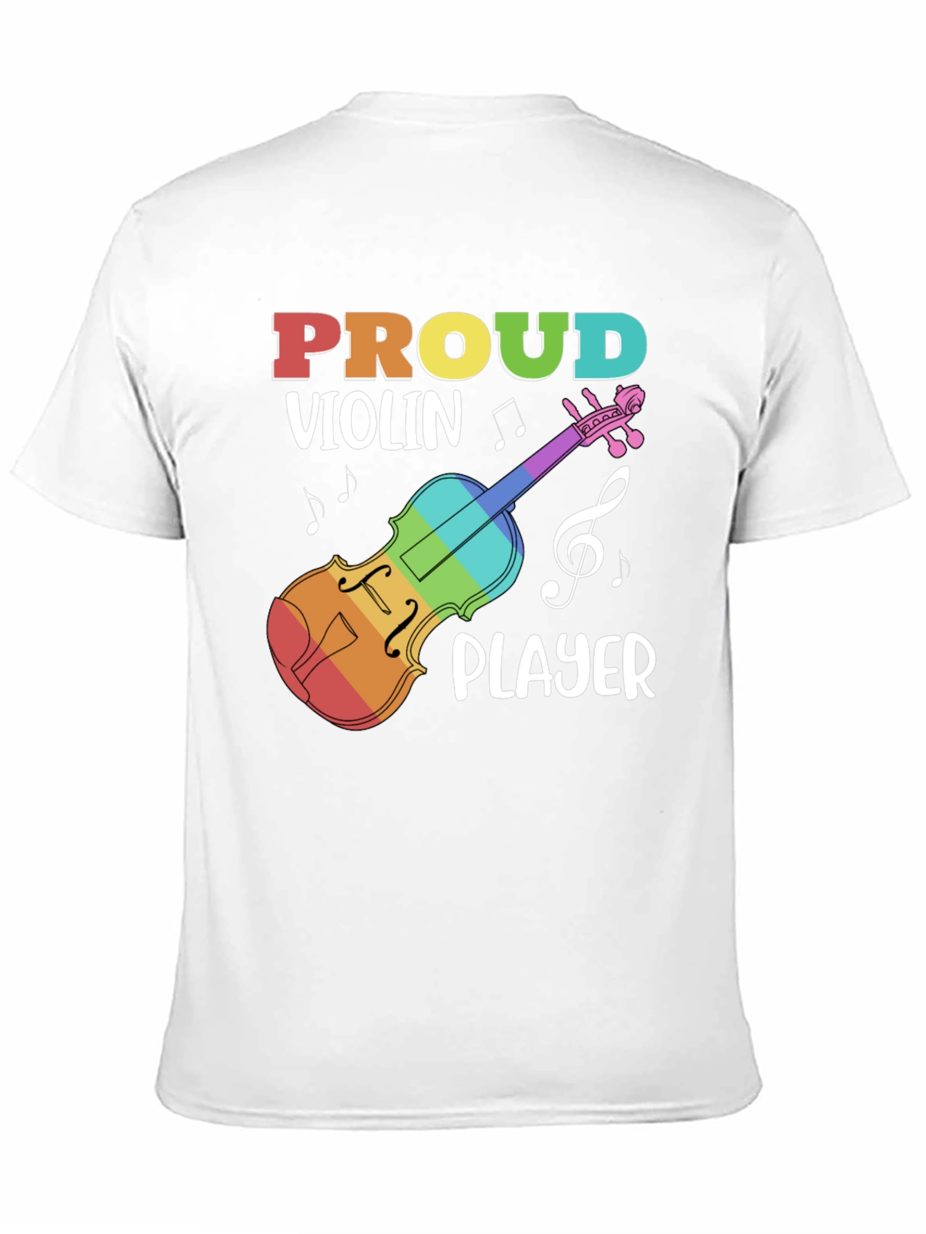 Black Proud Violin Player Black T-Shirt view 11
