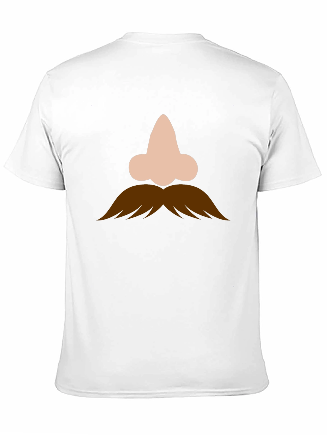 Black Funny Nose and Mustache Graphic Tee view 11
