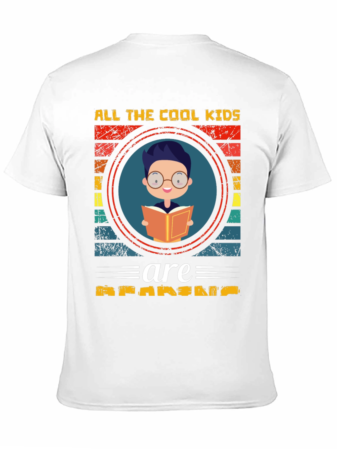 Black Cool Kids Reading T-Shirt - Black view 11