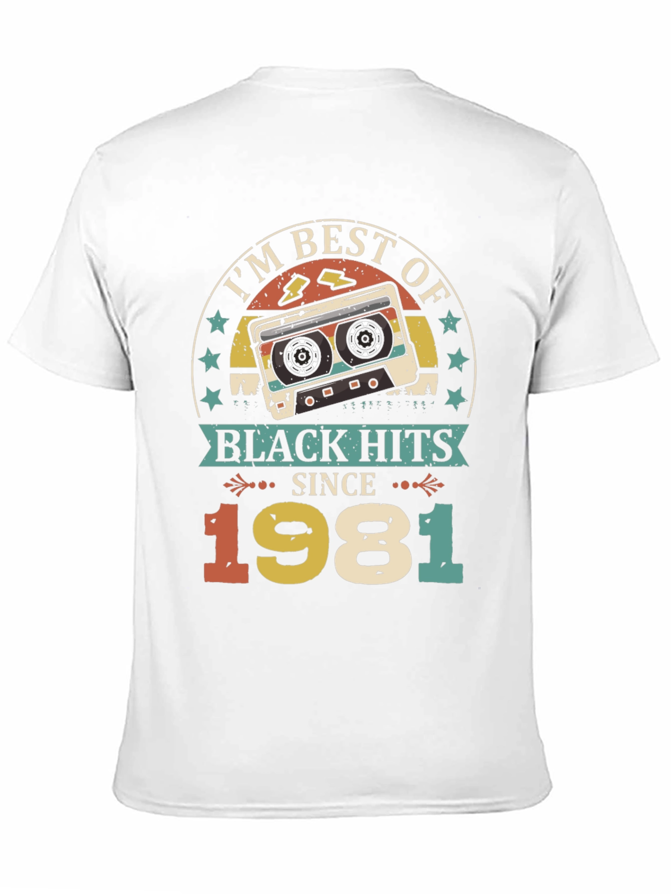 Black Best of Black Hits 1981 Cassette Graphic Tee view 11
