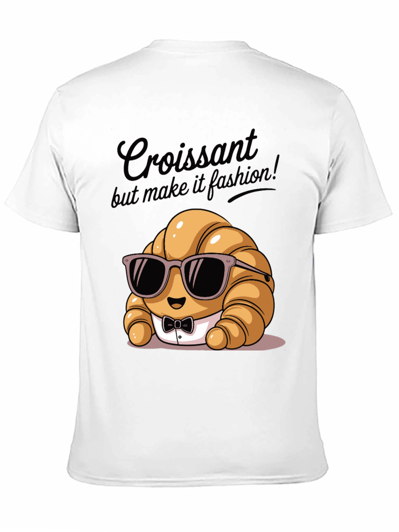 Black Croissant Fashion T-Shirt view 11