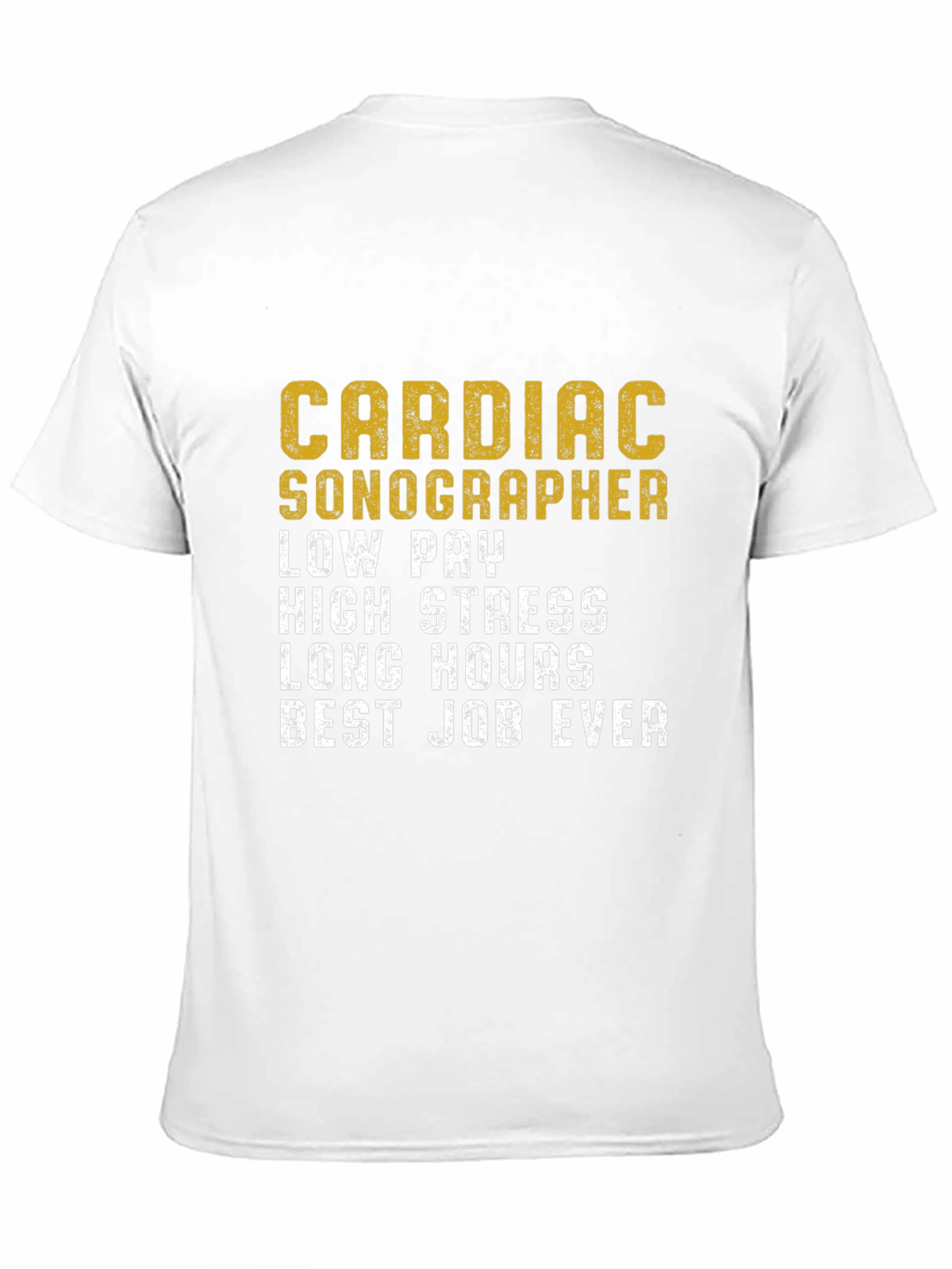 Black Cardiac Sonographer T-Shirt Funny Work Job Tee view 11