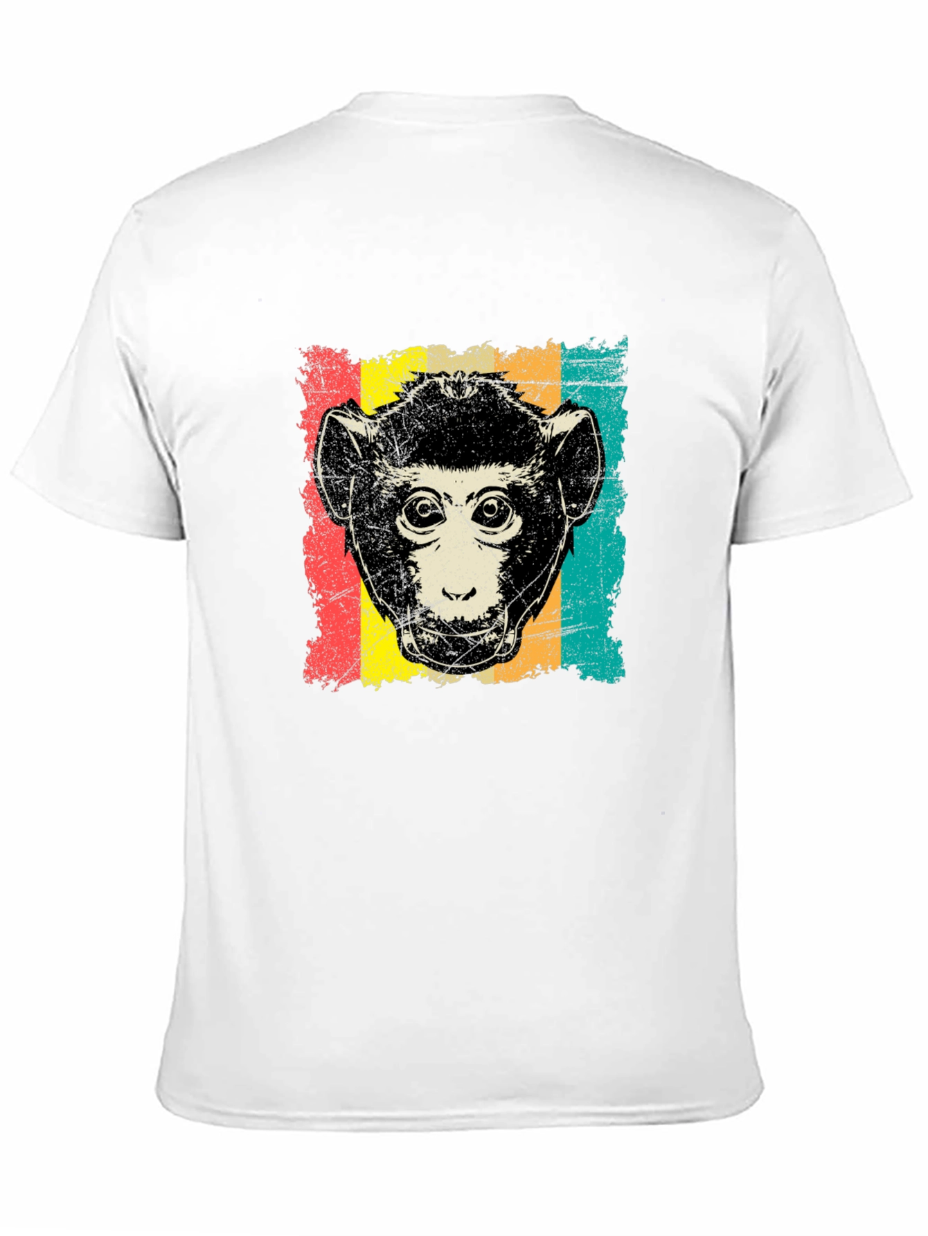 Black Retro Monkey Graphic T-Shirt - Black view 11