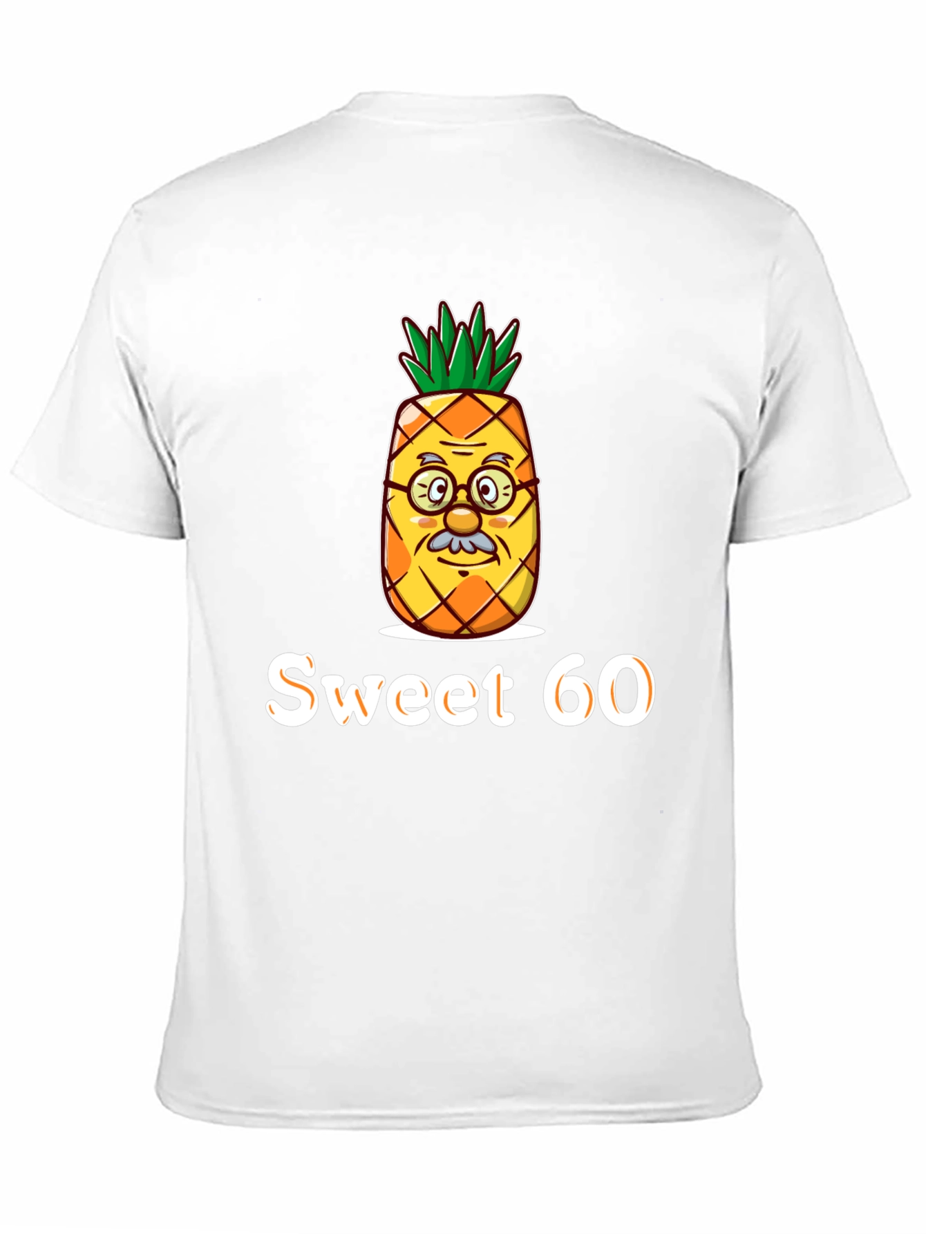 Black Sweet 60 Pineapple Graphic Tee - Unisex view 11