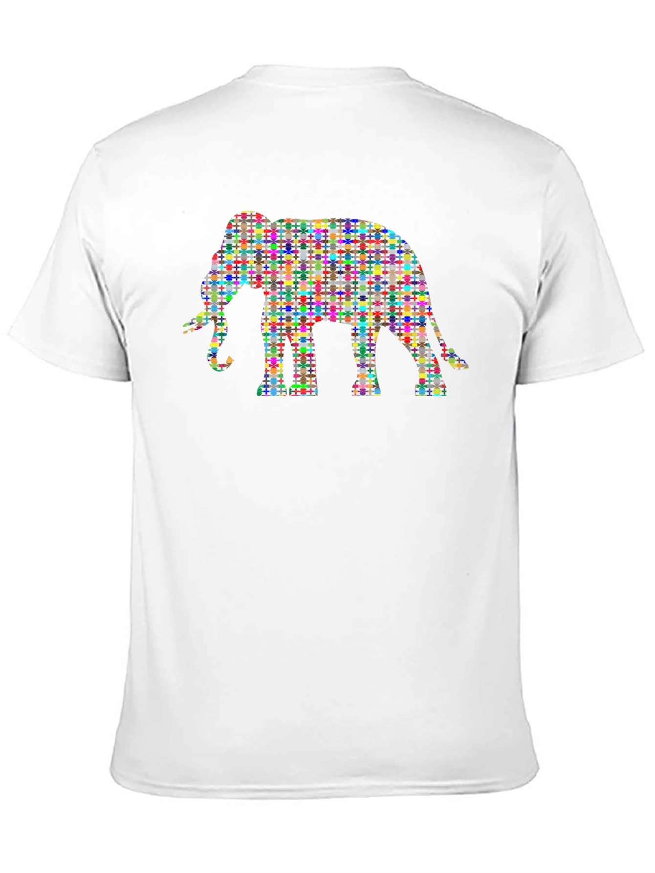 Black Colorful Elephant Graphic Tee view 11