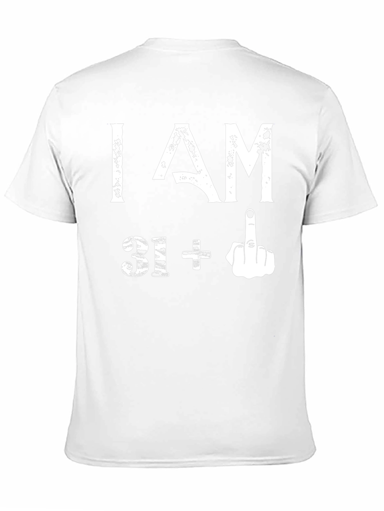 Black Funny 31+ Middle Finger Graphic T-Shirt view 11