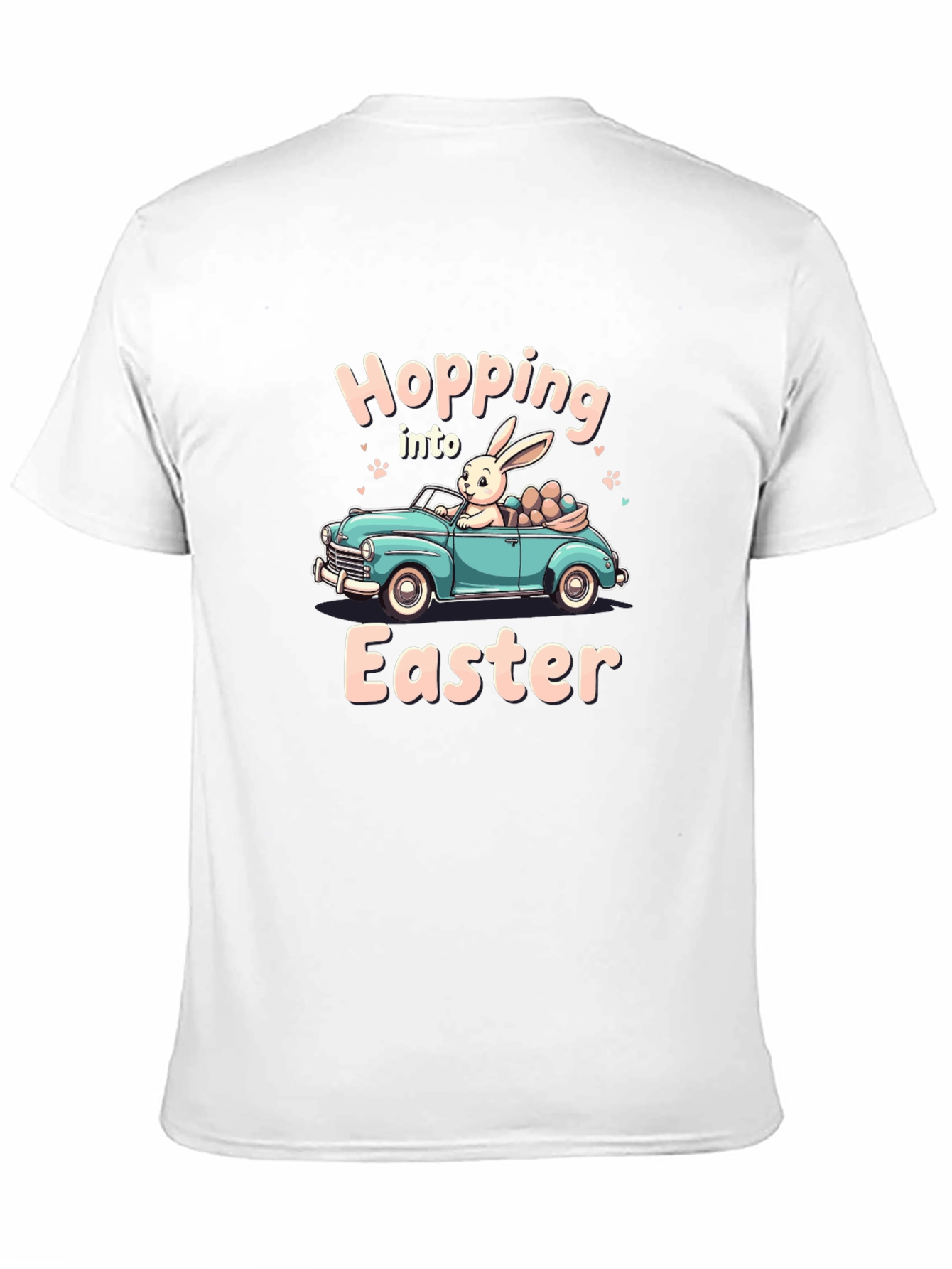 Black Easter Bunny Car T-Shirt view 11