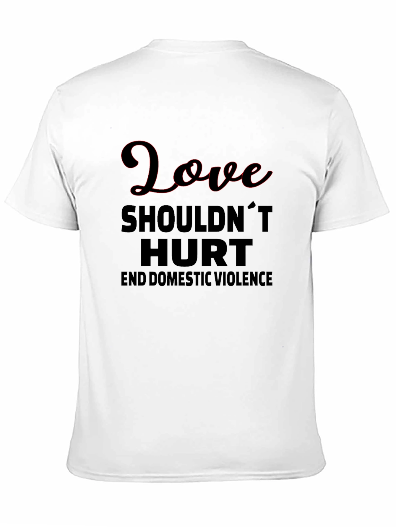 Black Love Shouldn't Hurt Tee - End Domestic Violence view 11