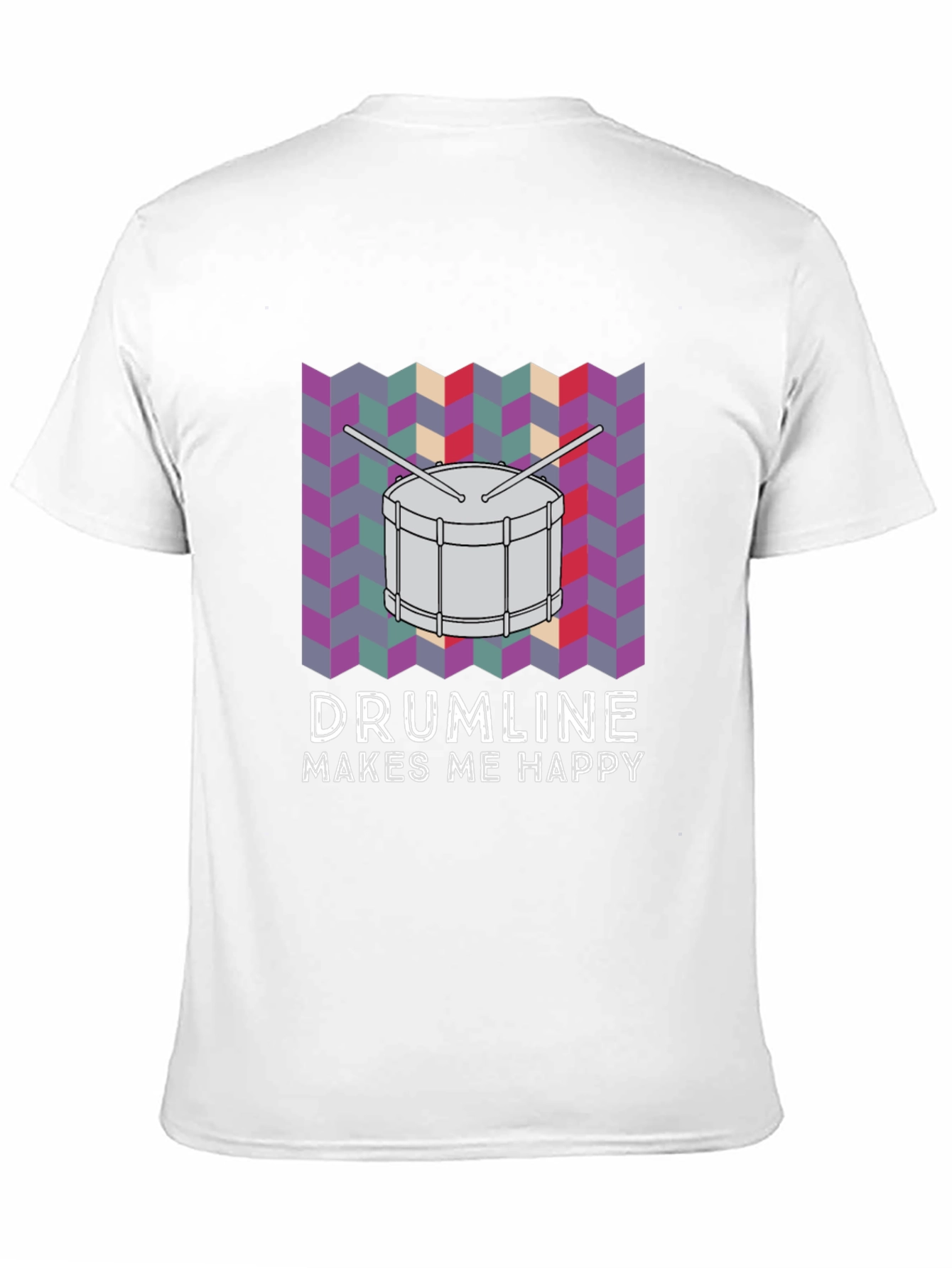 Black Drumline Makes Me Happy T-Shirt view 11
