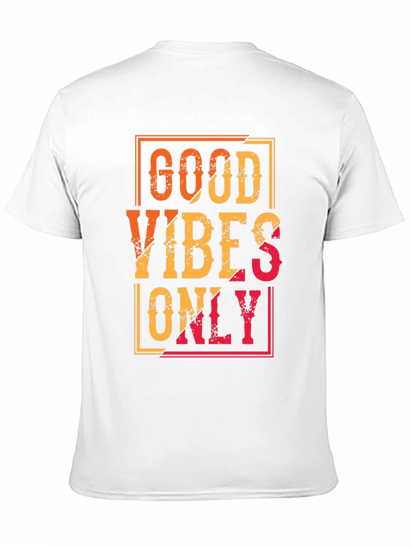 Black Good Vibes Only Graphic Tee - Black Casual T-Shirt view 11