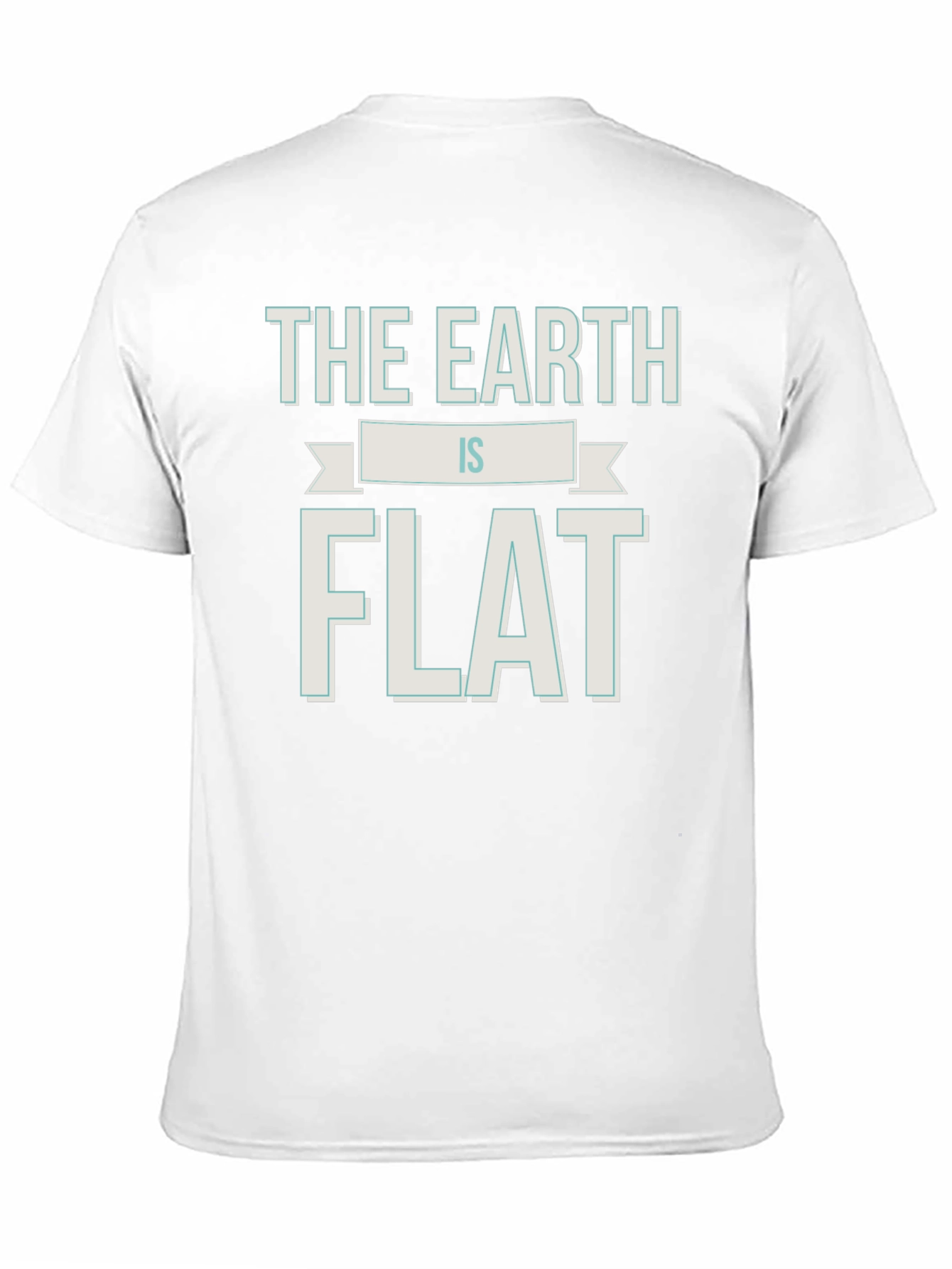 Black Flat Earth T-Shirt - Funny Conspiracy Theory Tee view 11