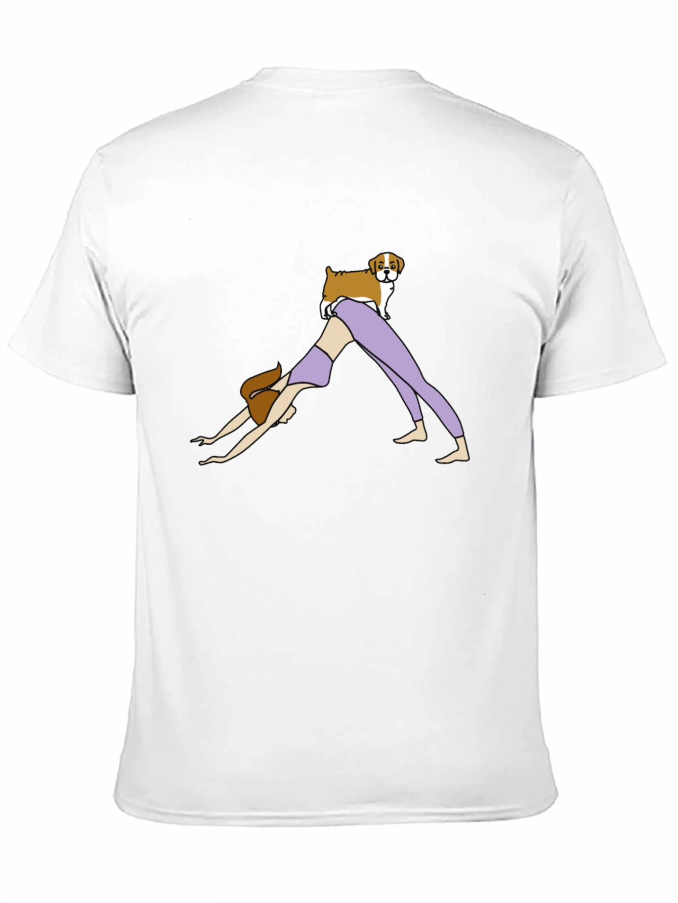 Black Yoga Dog T-Shirt - Unisex Graphic Tee view 11