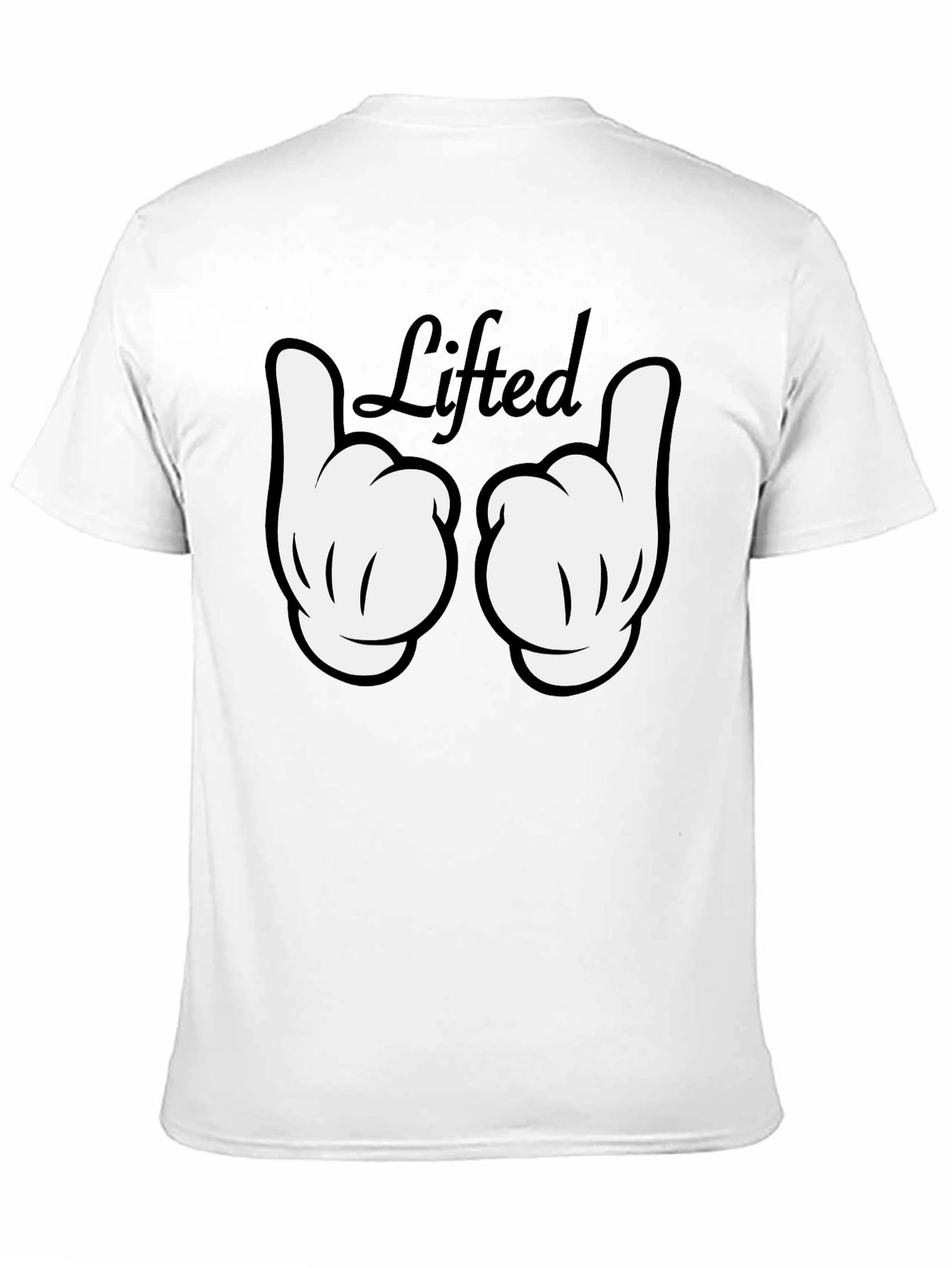 Black Lifted Graphic Tee - Black Cotton T-Shirt view 11