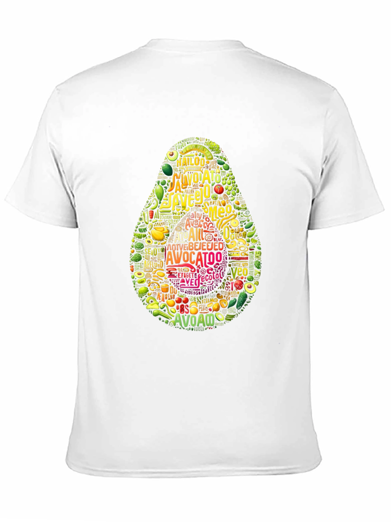 Black Avocado Typography Graphic Print T-Shirt view 11