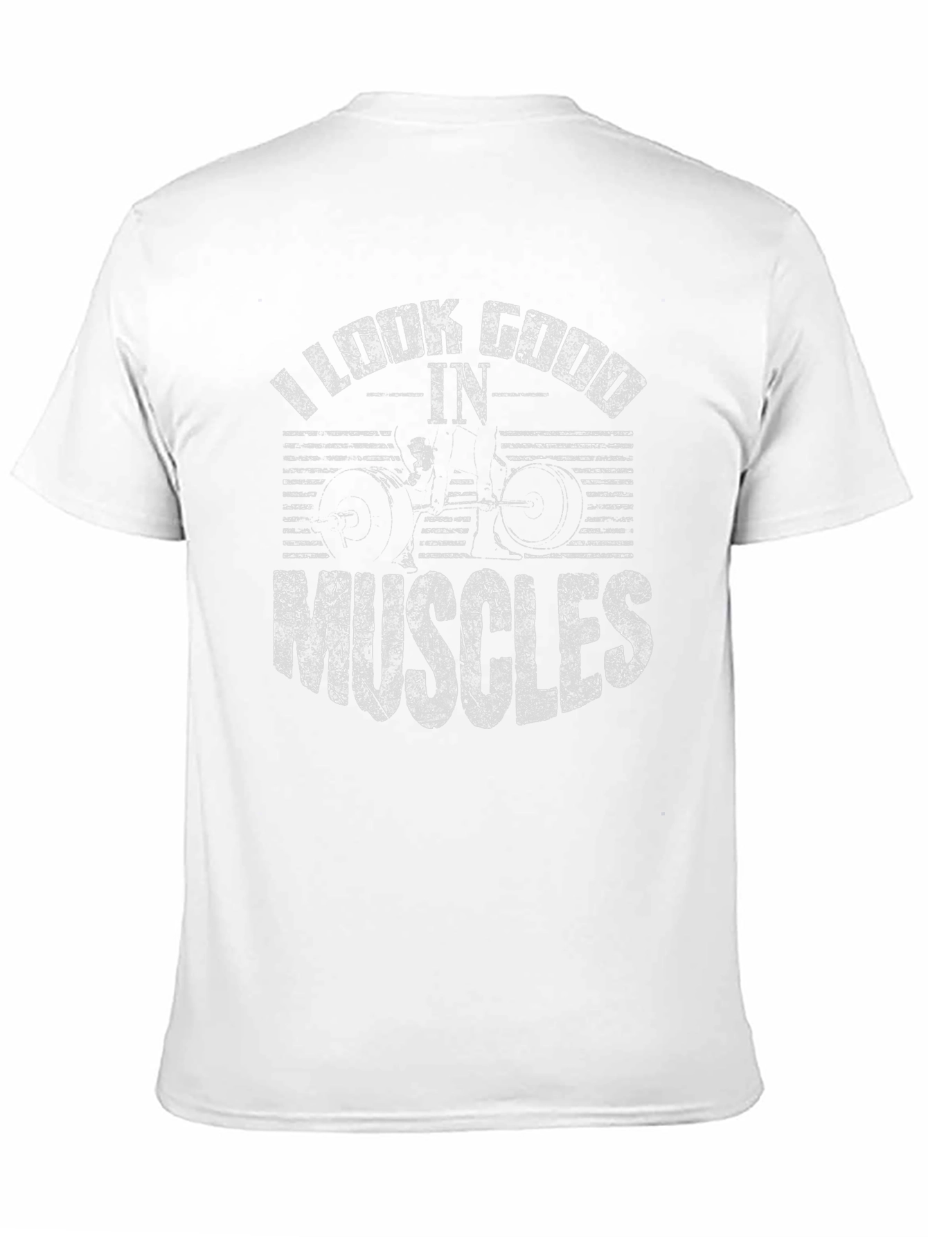 Black I Look Good In Muscles T-Shirt - Black Gym Tee view 11