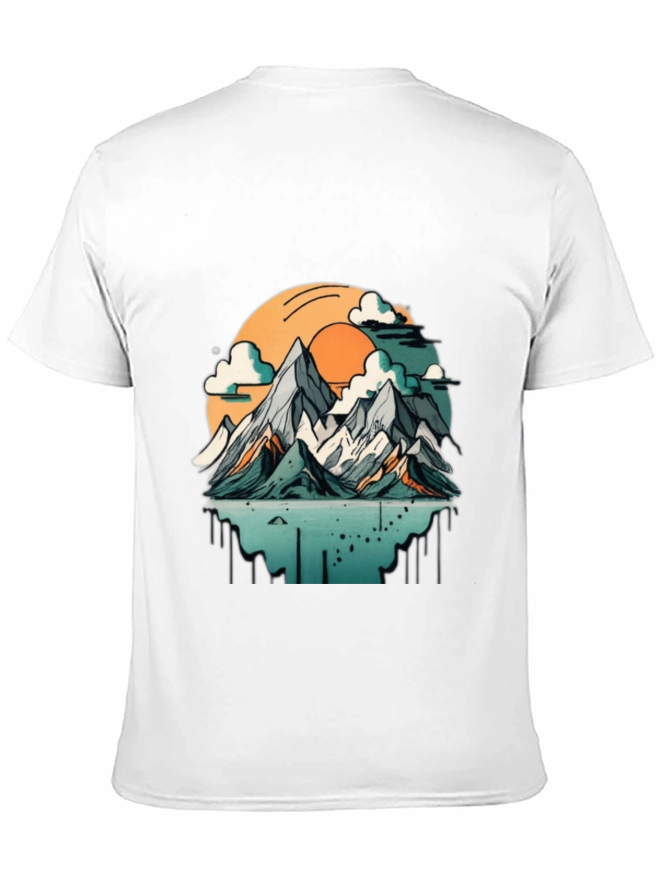 Black Mountain Sunset Graphic T-Shirt view 11