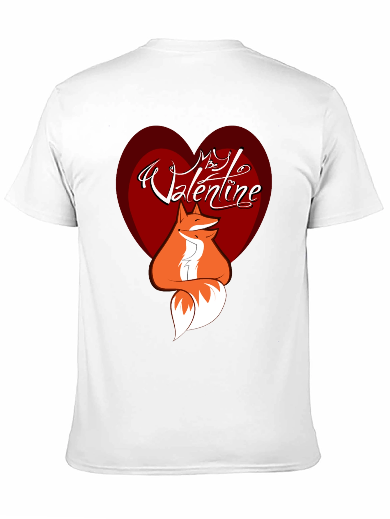 Black Valentine Fox Graphic Tee - Men's Black T-Shirt view 11