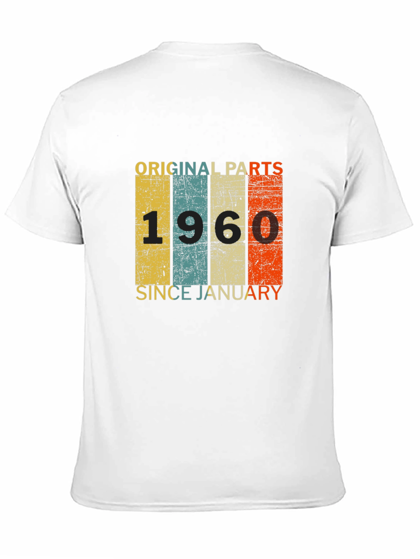 Black Original Parts 1960 T-Shirt - Vintage Birthday Gift Idea view 11