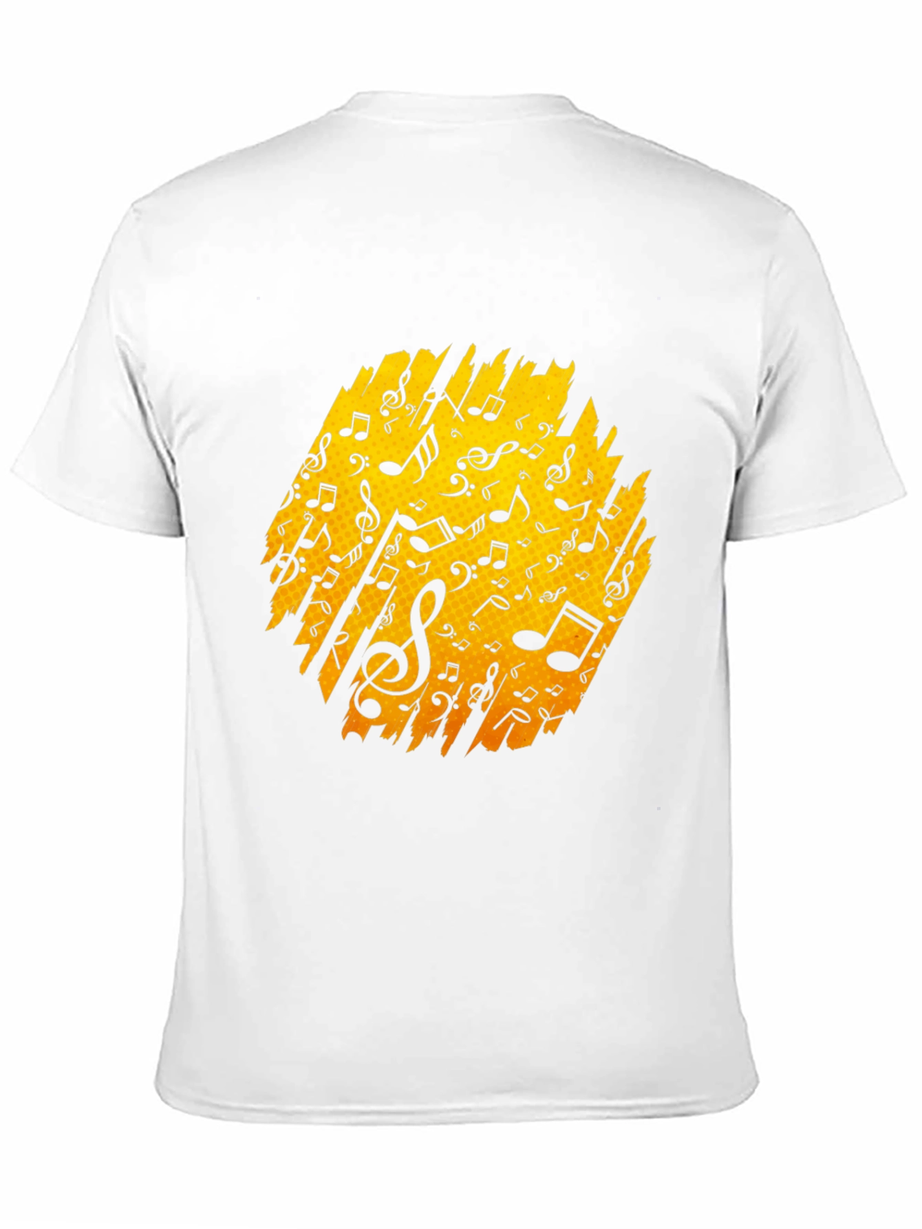 Black Musical Notes Graphic Black T-Shirt view 11