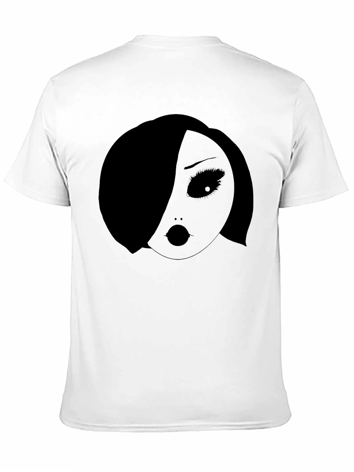 Black Gothic Graphic Tee - Dark Anime Doll Design view 11