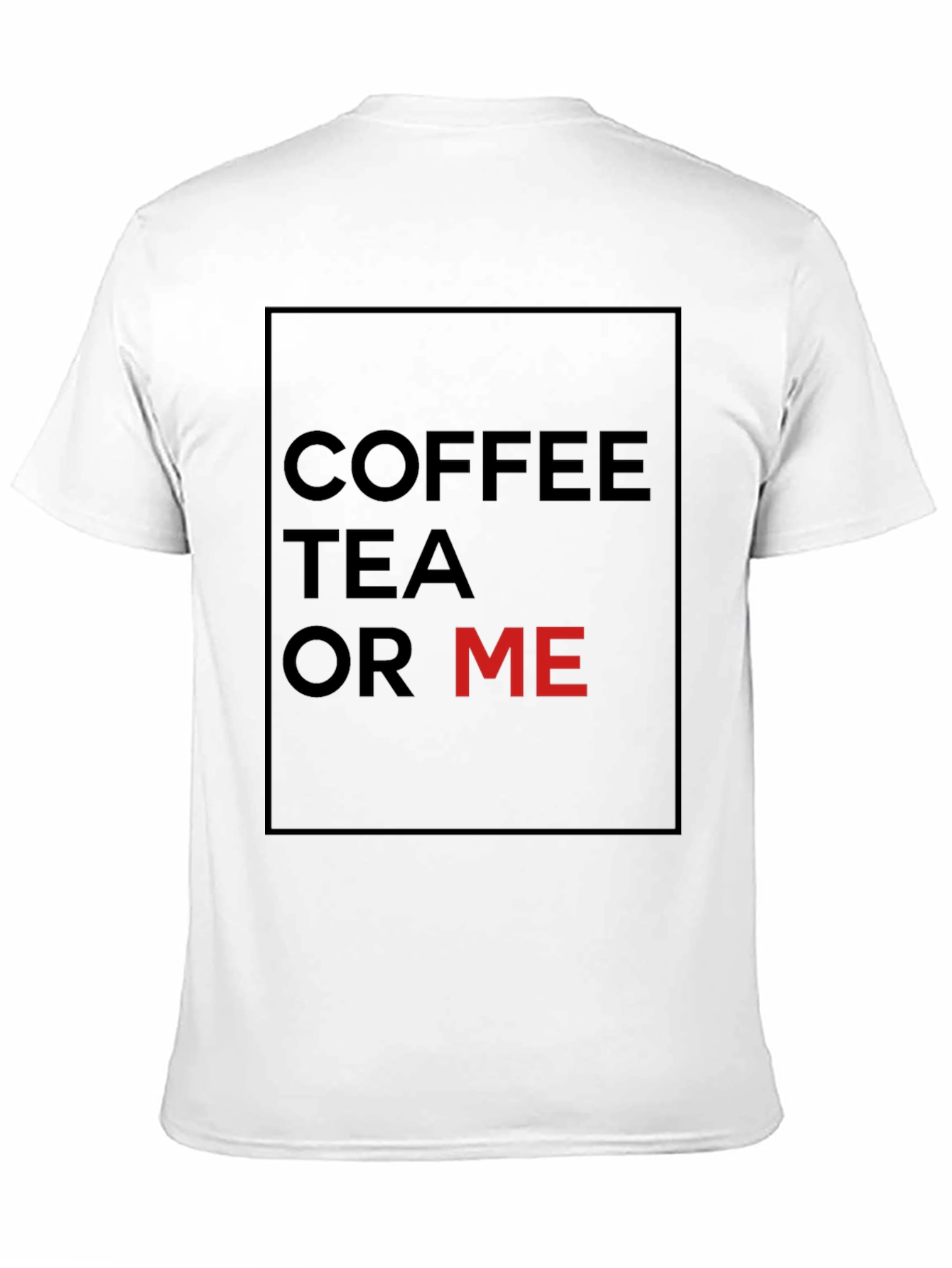 Black Coffee Tea or Me Graphic Tee - Black Cotton Blend view 11