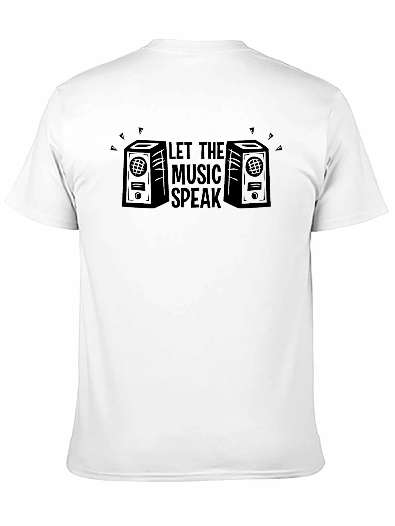Black Let the Music Speak Graphic T-Shirt - Classic Black Tee view 11