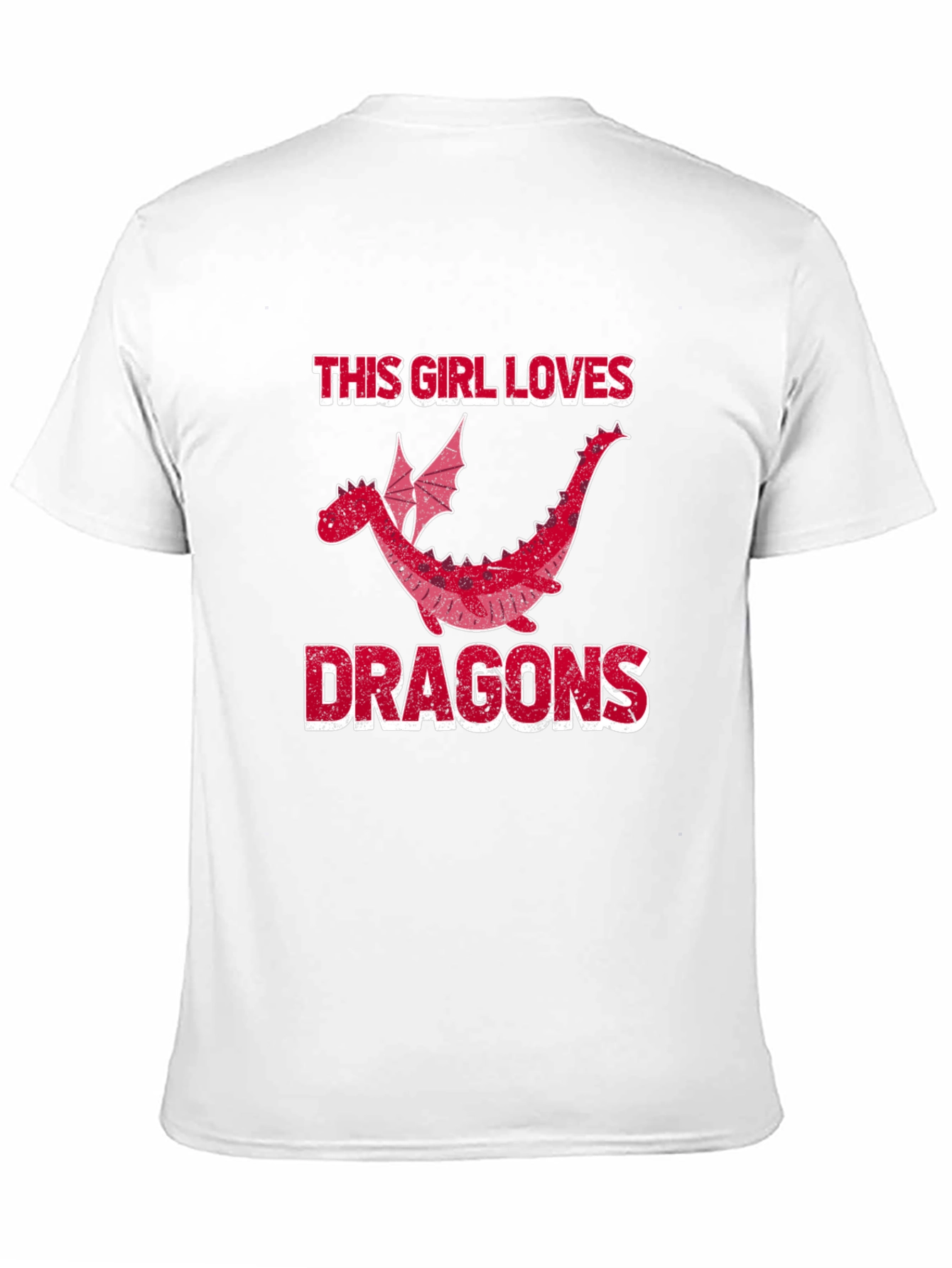 Black This Girl Loves Dragons T-Shirt - Black Graphic Tee view 11