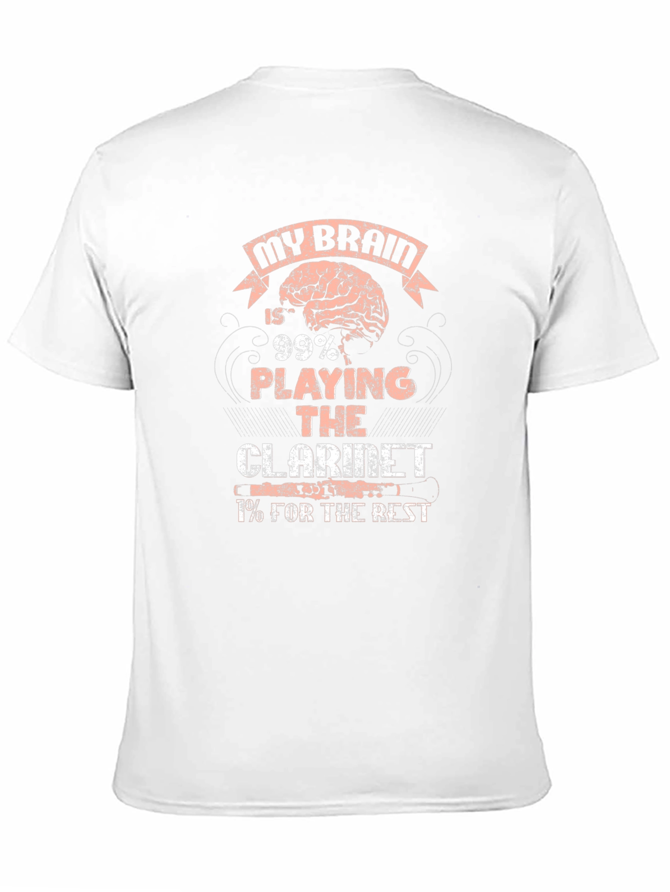 Black My Brain Clarinet Player T-Shirt view 11