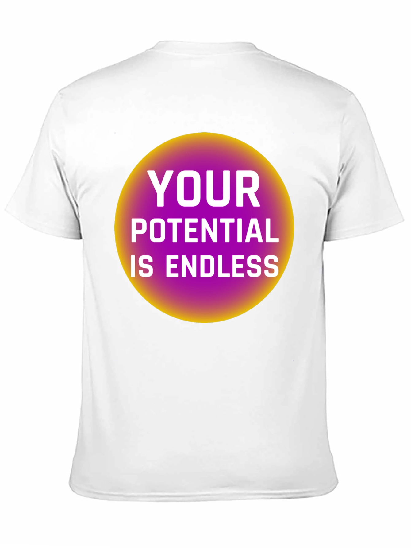 Black Endless Potential Graphic Tee - Black Cotton T-Shirt view 11