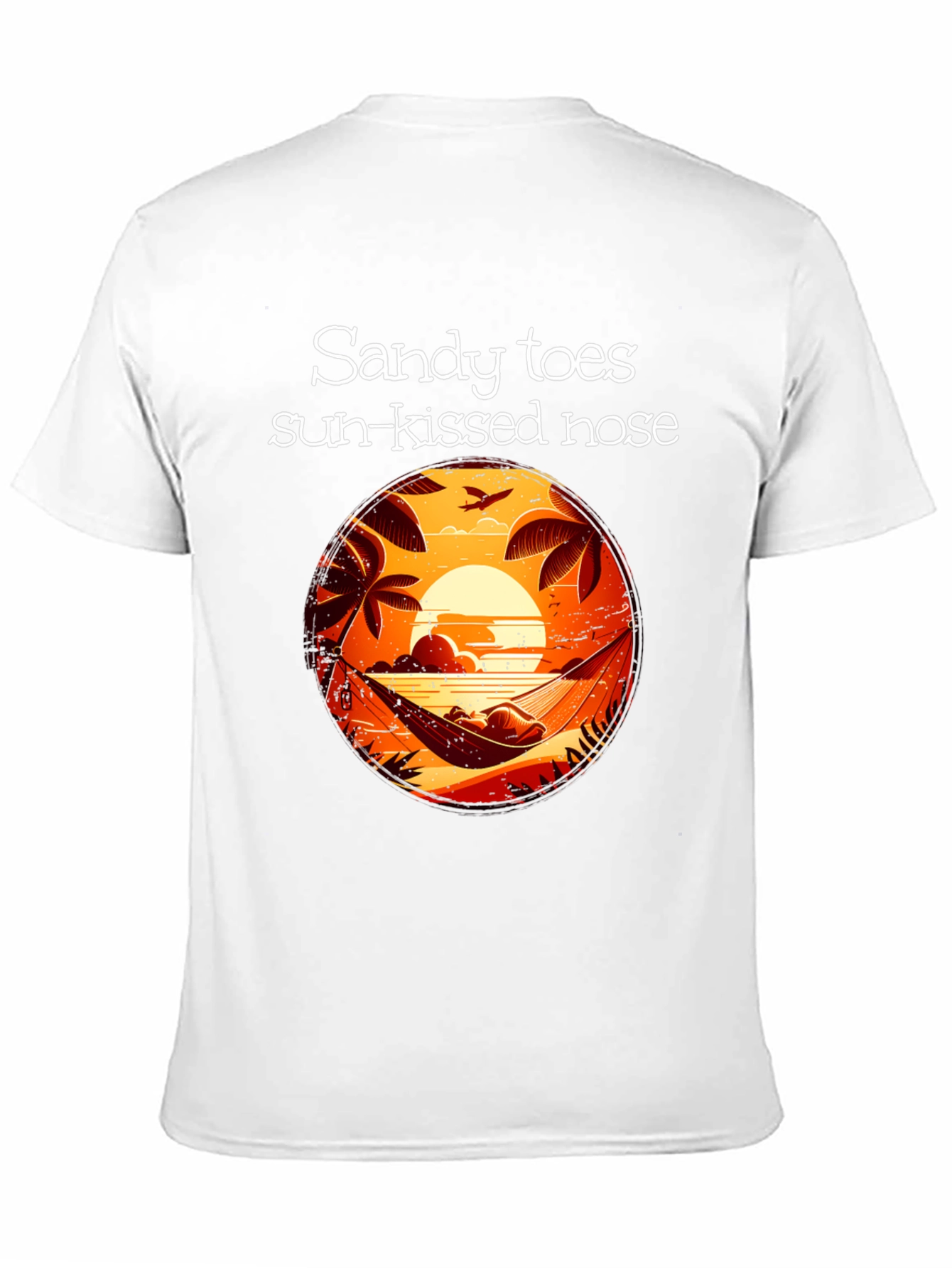 Black Sandy Toes Sun Kissed Nose Black Graphic T-Shirt view 11