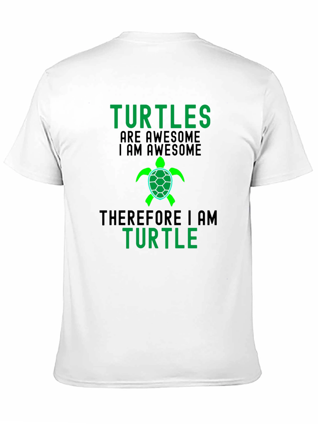 Black Turtles are Awesome Graphic Tee - Black view 11