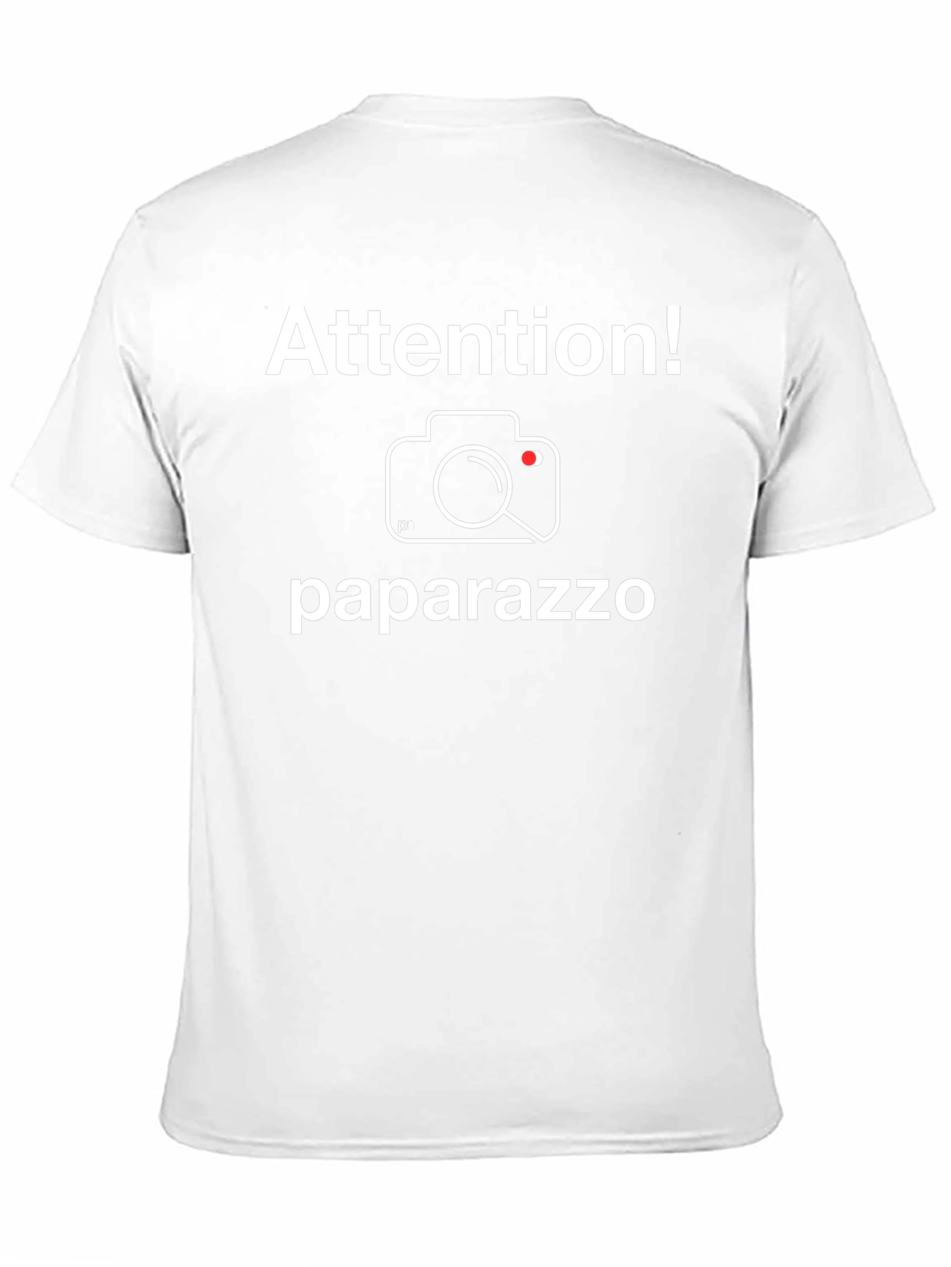 Black Attention! Paparazzo Graphic Tee - Black Crew Neck view 11