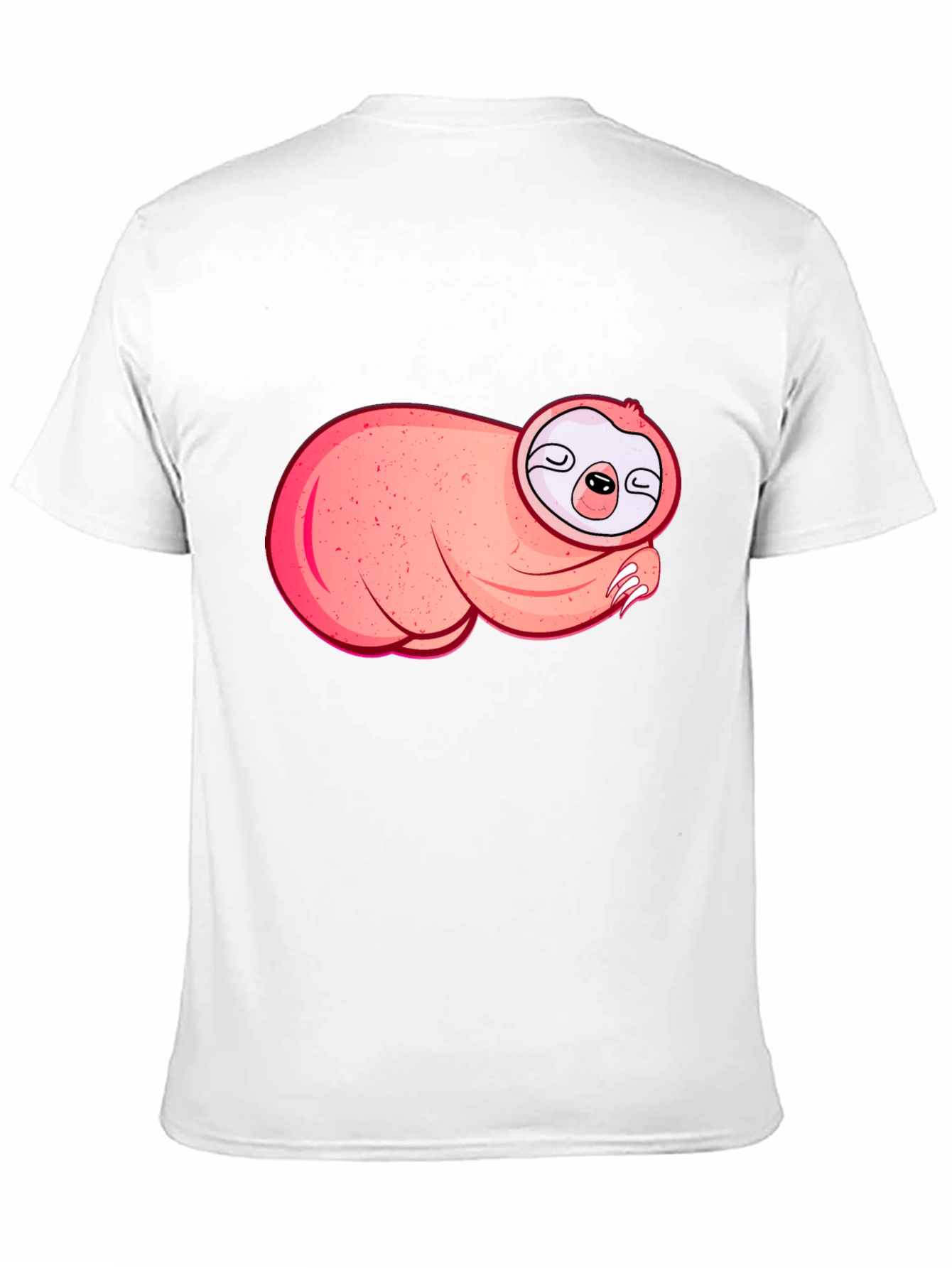 Black Cute Sloth Graphic T-Shirt - Black view 11