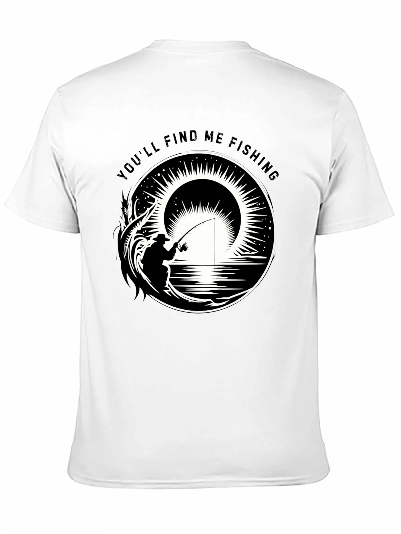 Black Fishing Graphic Tee - You'll Find Me Fishing view 11