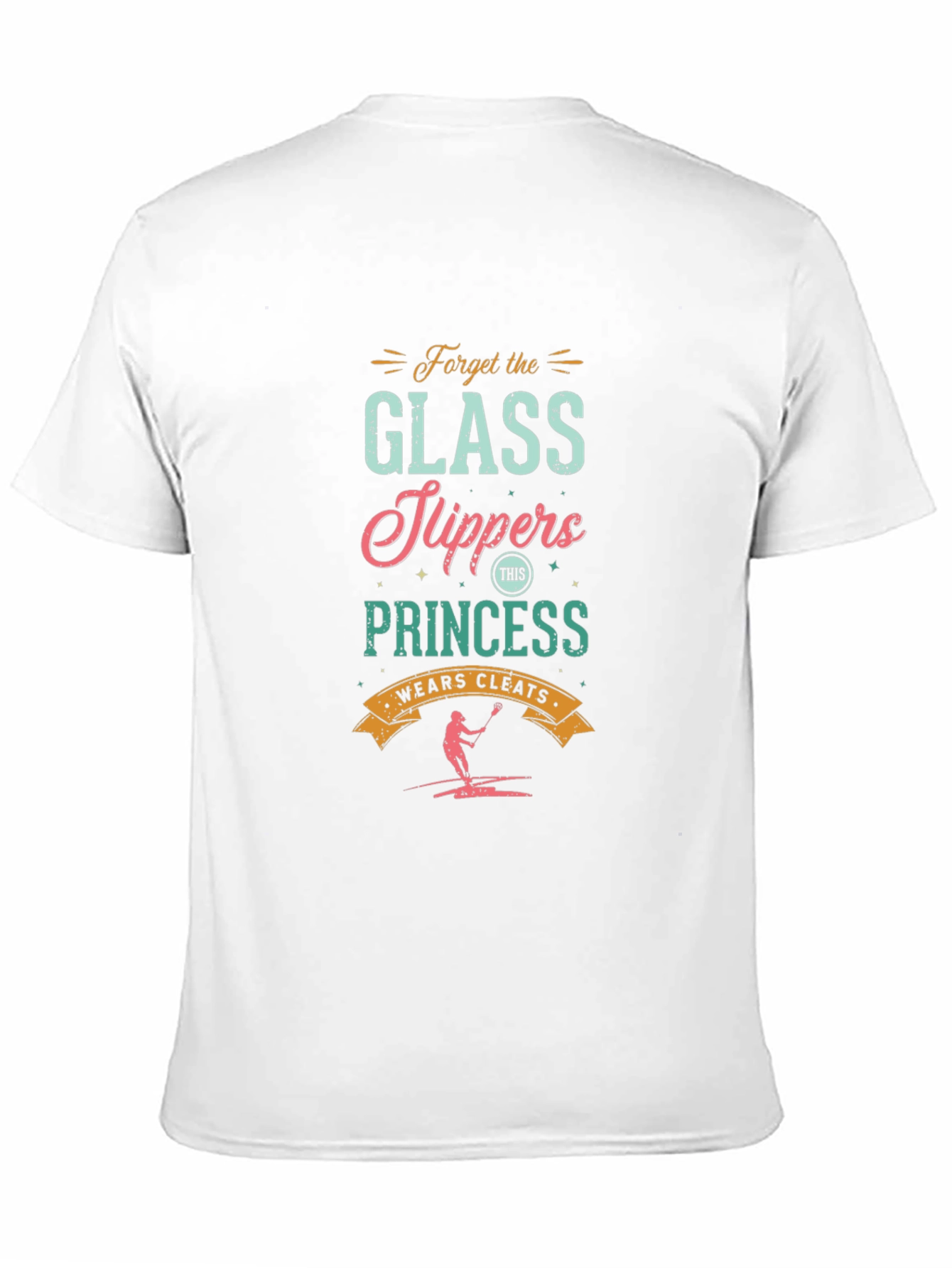 Black Forget Glass Slippers, Lacrosse Princess Graphic Tee view 11
