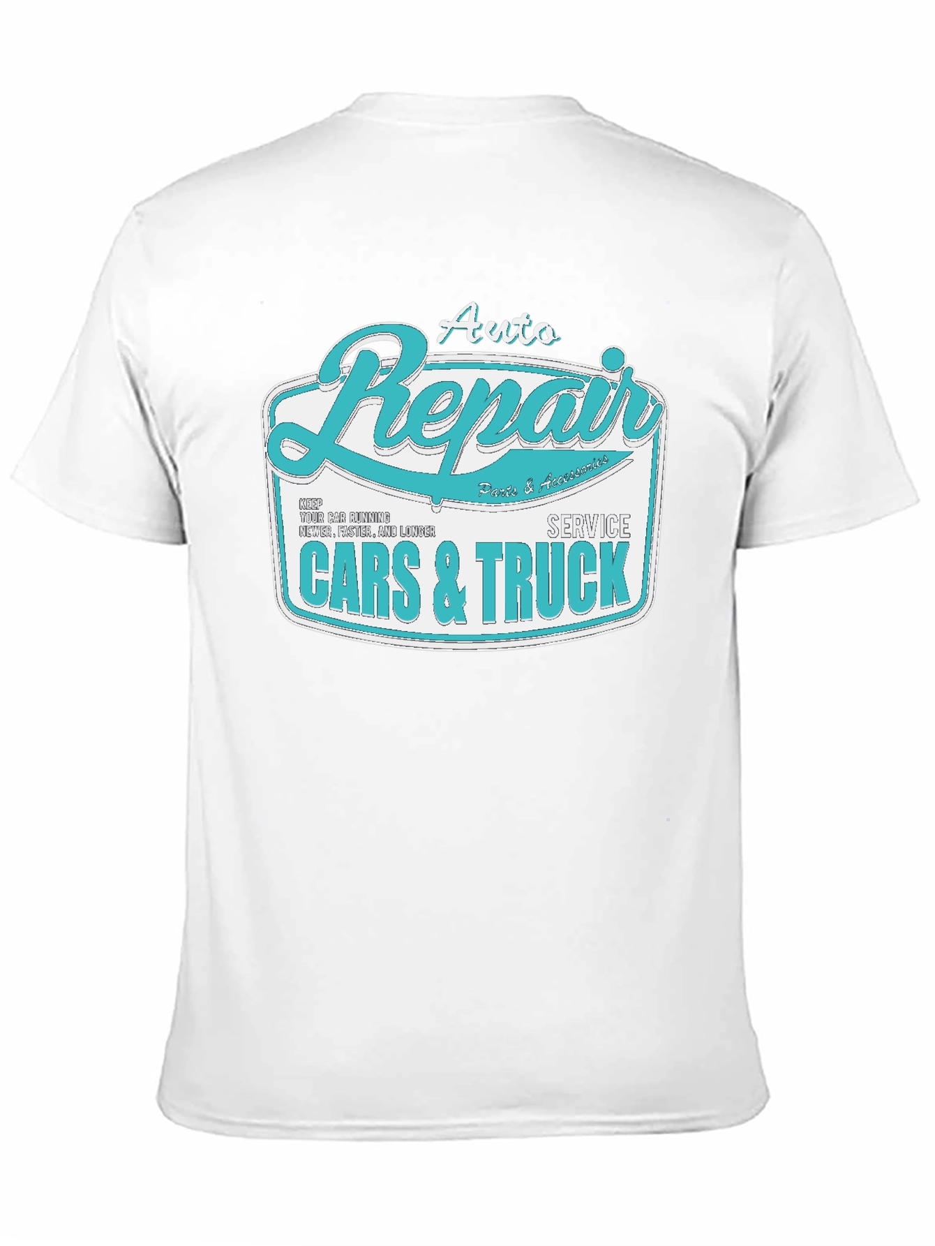 Black Auto Repair Cars & Truck Graphic T-Shirt view 11