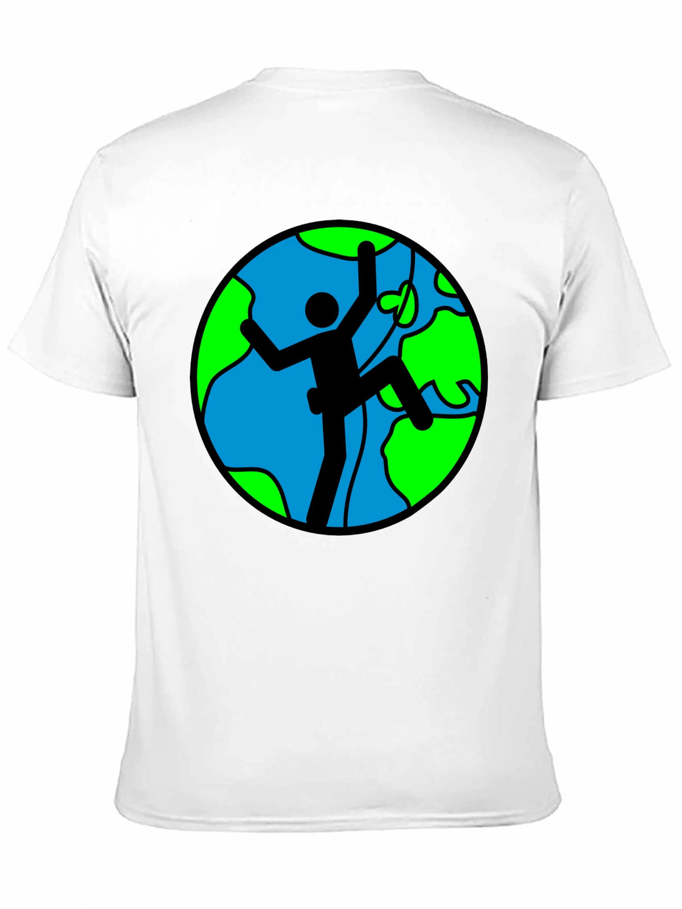 Black Climbing Earth Graphic Black T-Shirt view 11