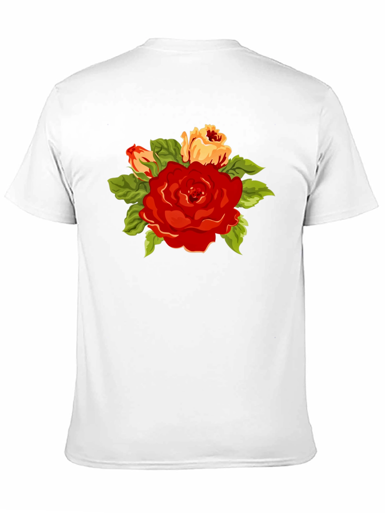 Black Floral Graphic Black T-Shirt view 11