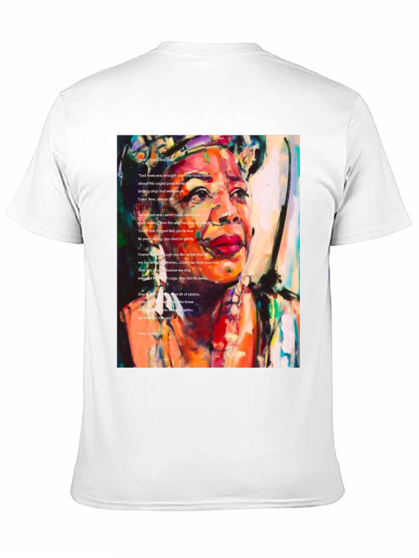 Black Maya Angelou Graphic Tee - Poetic Tribute Shirt view 11