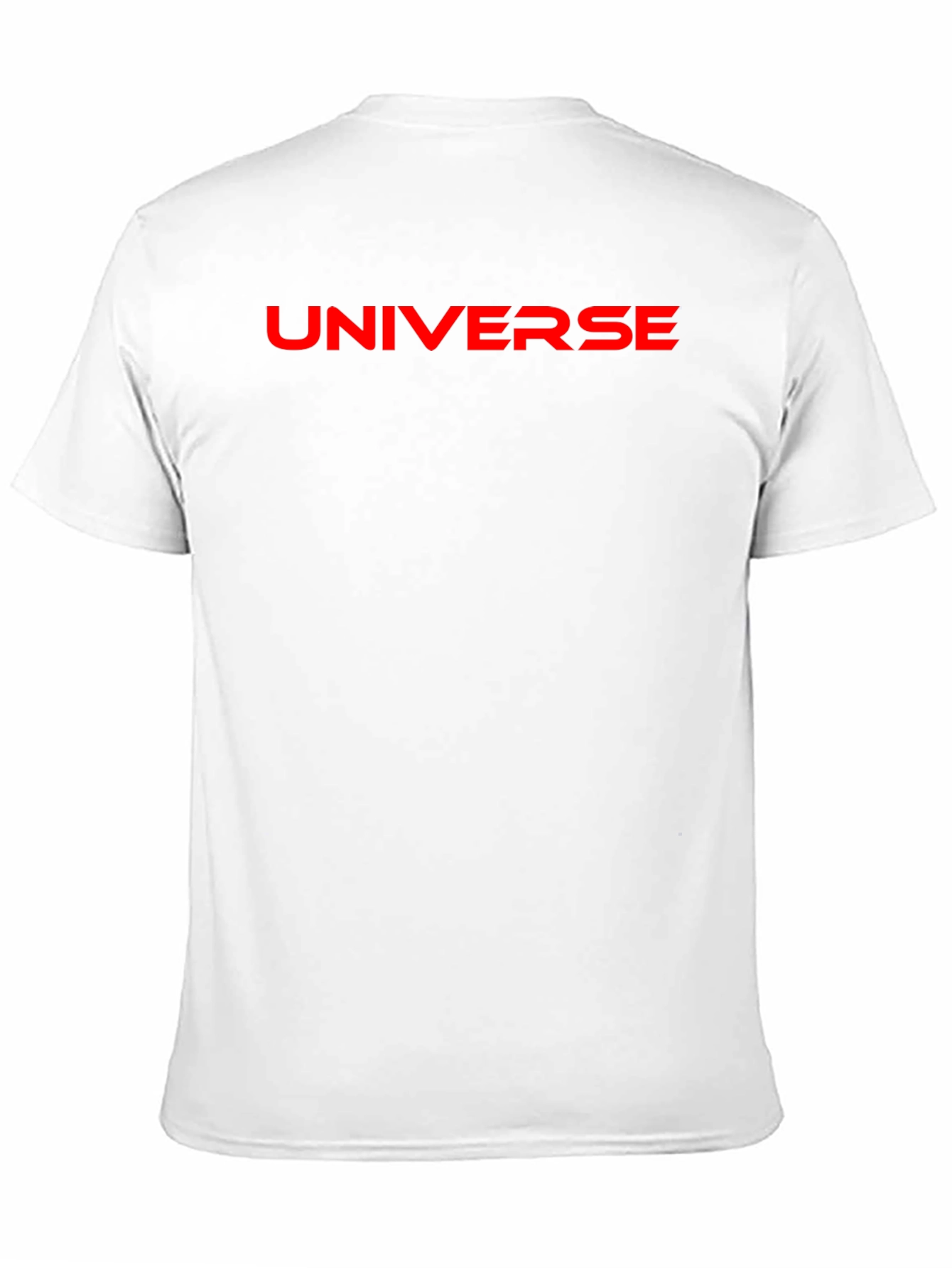 Universe Graphic T-Shirt - Bold Red Print on Black - 11
